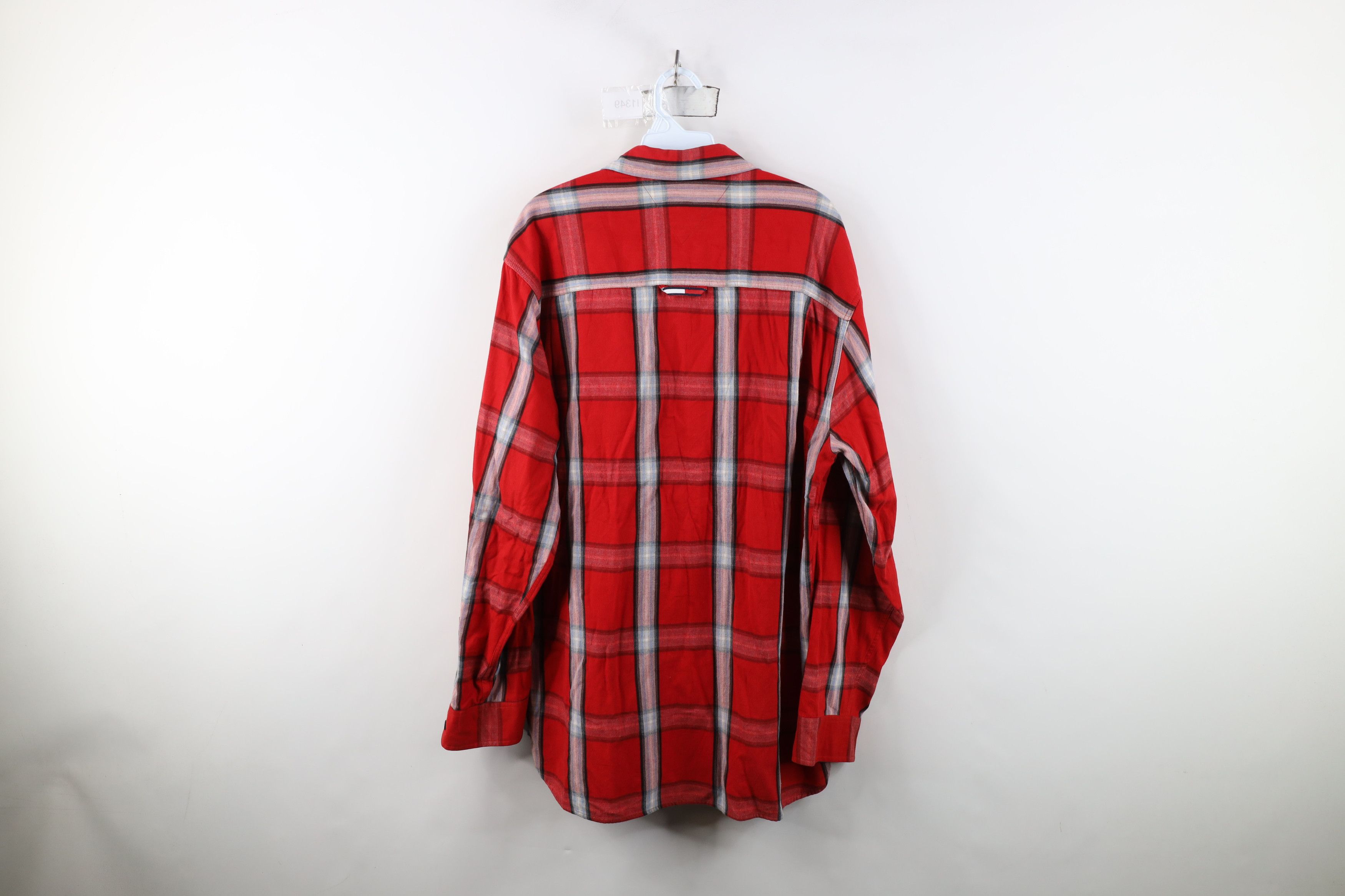 Tommy Hilfiger Vintage 90s Y2K Tommy Hilfiger Baggy Flannel Button Shirt Size US M / EU 48-50 / 2 - 12 Thumbnail