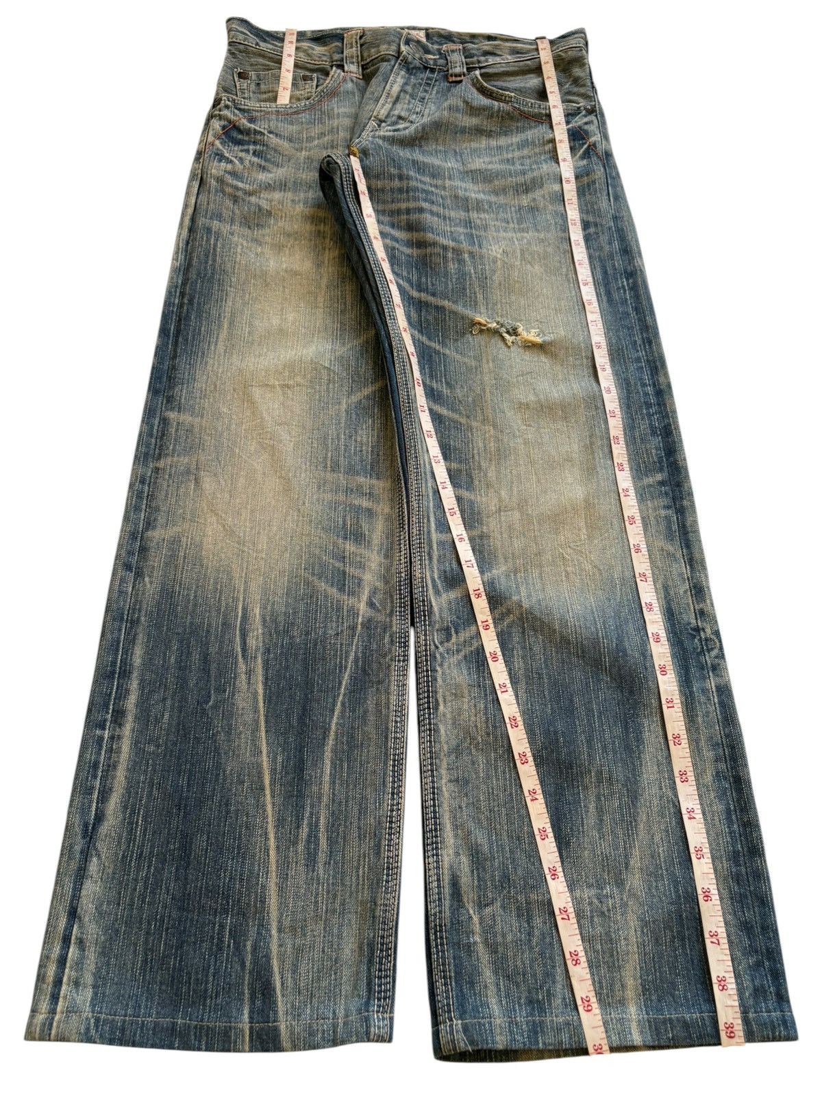 Edwin × Japanese Brand Exclusive Vintage Edwin Mud Wash Loose Baggy Jeans Size US 31 - 13 Thumbnail
