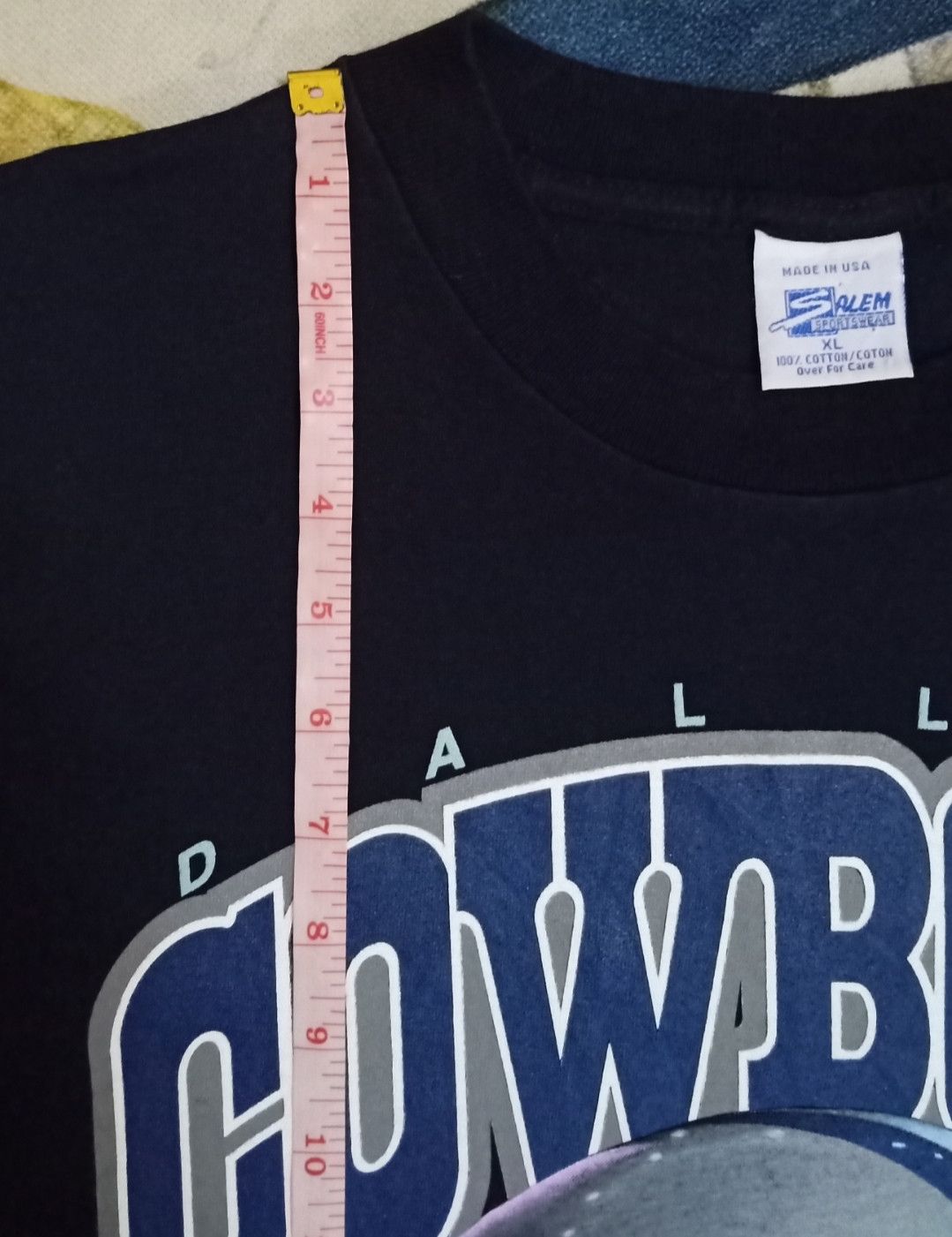 NFL × Salem Sportswear × Vintage Vintage 90s NFL Dallas Cowboys Riddell Helmet T-shirt Size US XL / EU 56 / 4 - 19 Thumbnail