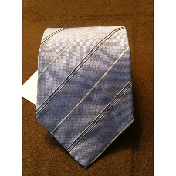 Banana Republic BANANA REPUBLIC MENS NEW BLUE 100%SILK TIE WIDTH:3 3/4" Size ONE SIZE - 6 Thumbnail