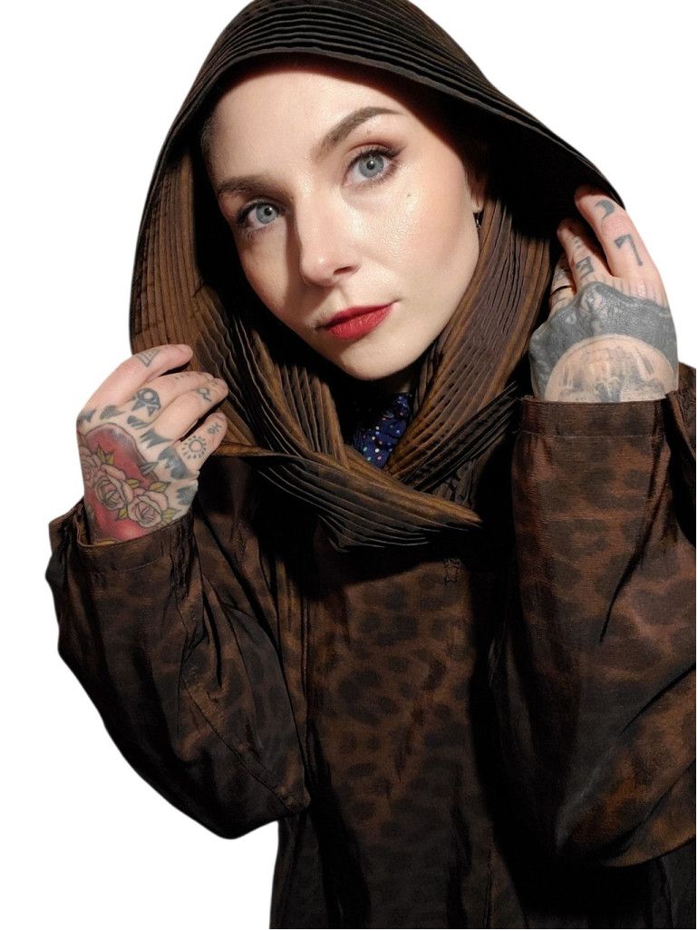 Other Mycra Pac Leopard Print Reversible Hood Raincoat Swing Coat Size L / US 10 / IT 46 - 3 Thumbnail