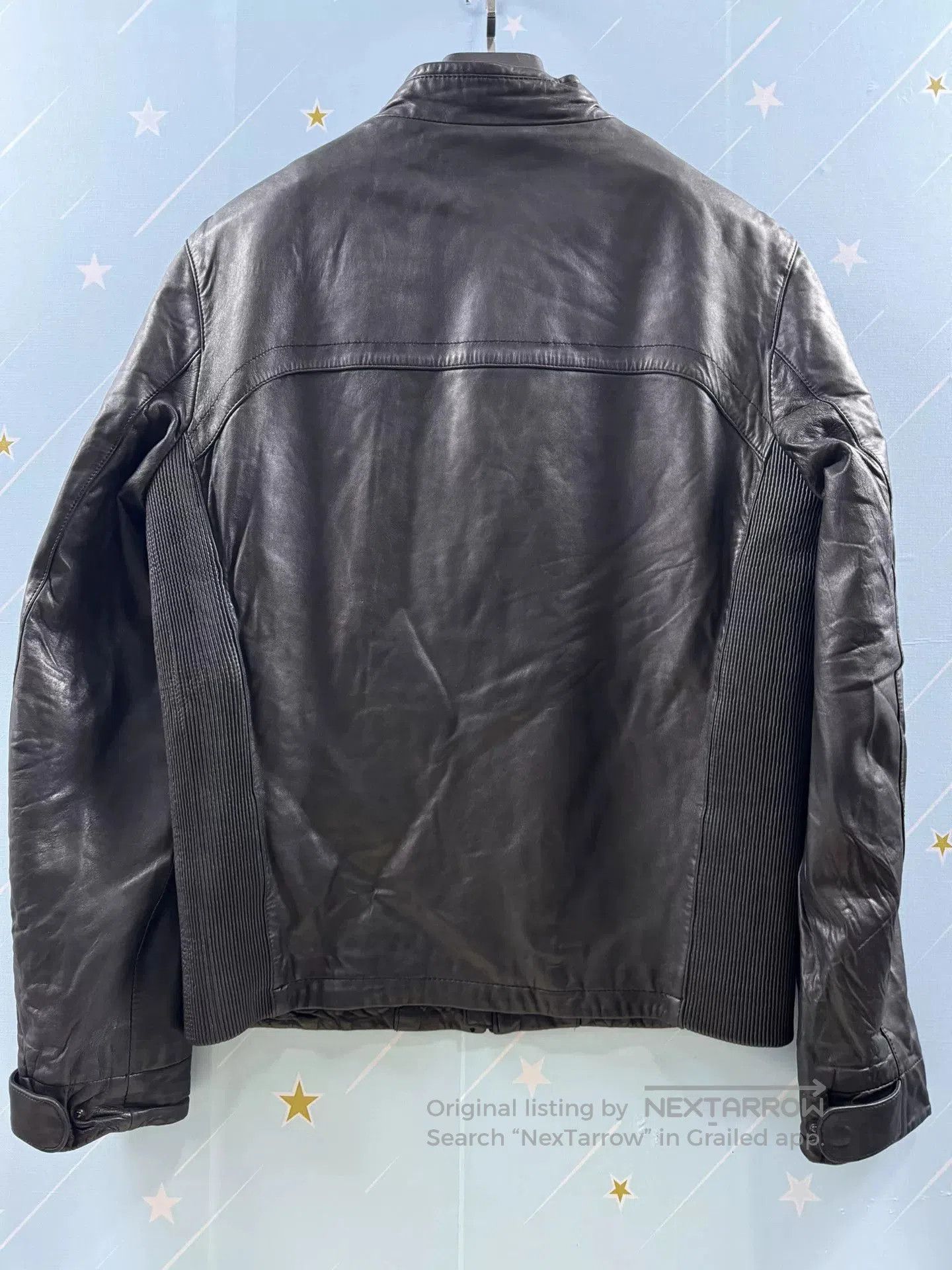 Ermenegildo Zegna Zegna Leather Motorcycle Jacket Size 54. Size US L / EU 52-54 / 3 - 2 Thumbnail