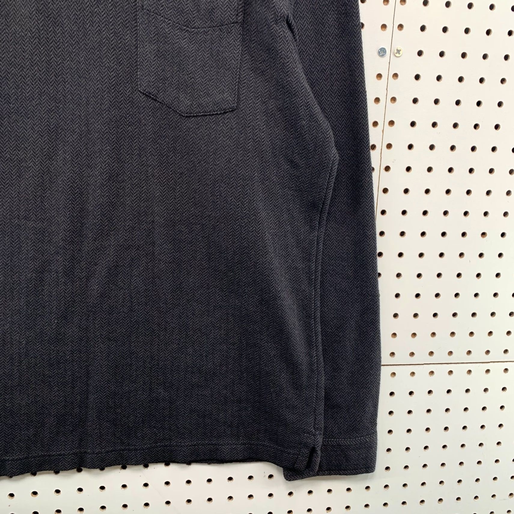 Banana Republic VINTAGE Banana Republic Polo Mens Large Black Herringbone Heavyweight Y2K Size US L / EU 52-54 / 3 - 7 Thumbnail