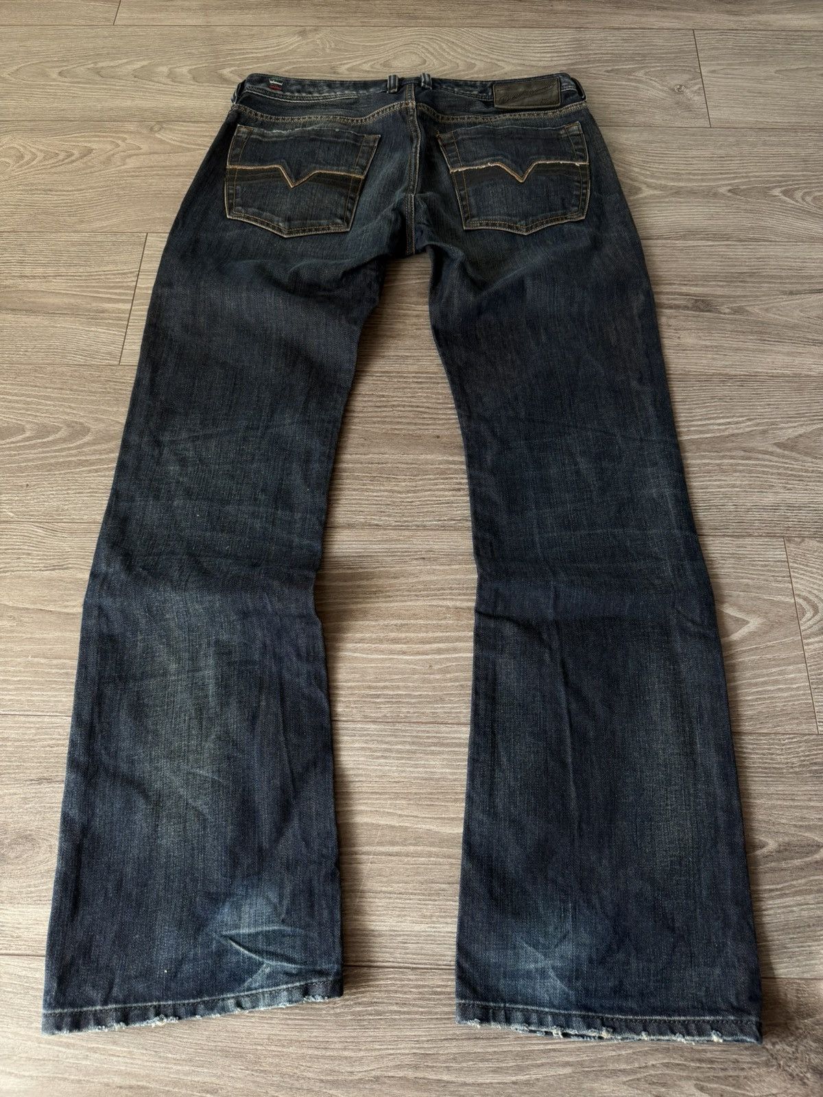 Diesel ‼️Vintage Diesel IND Ladder Baggy Black Denim Jeans‼️ Size US 33 - 2 Thumbnail