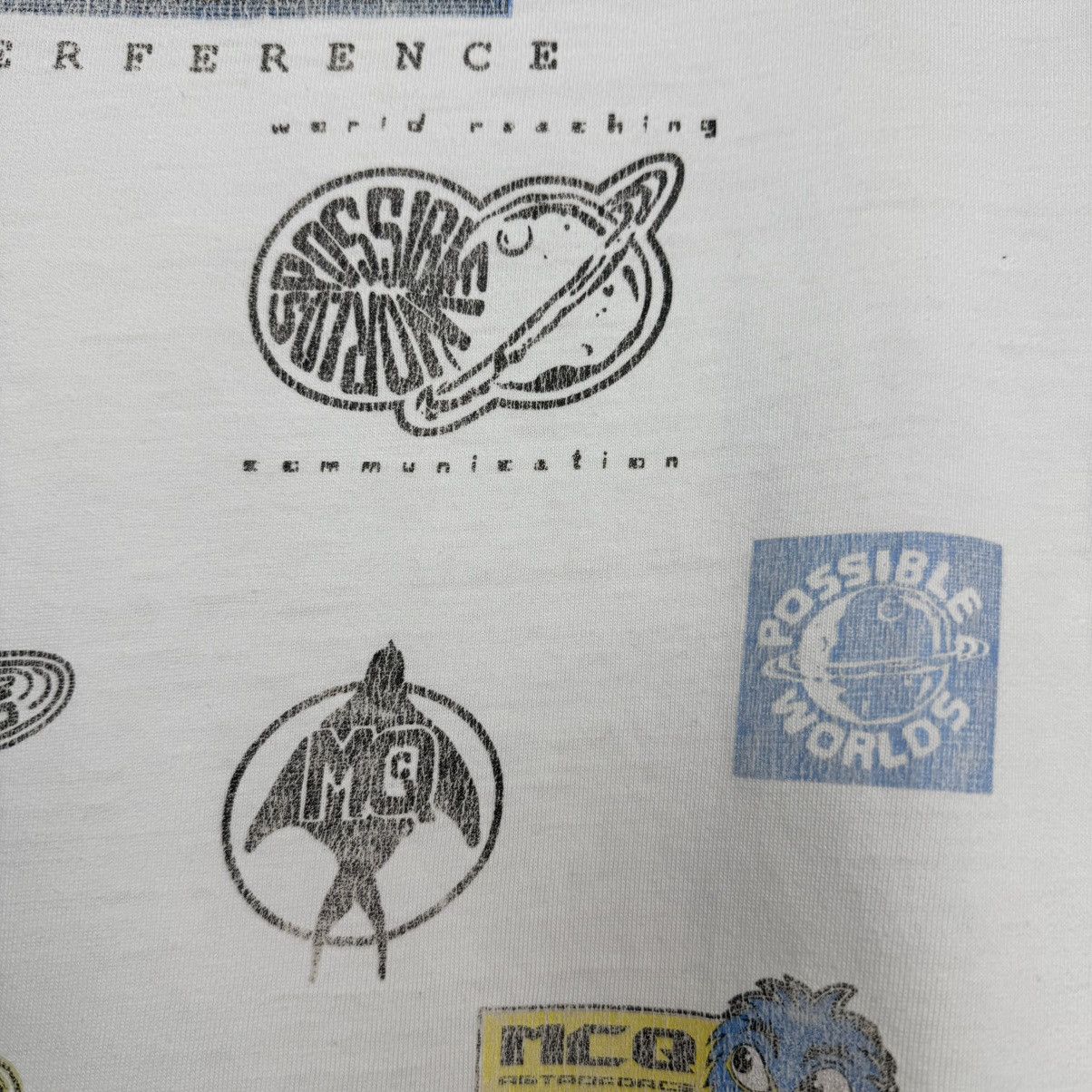 McQ Alexander McQueen ALEXANDER MCQUEEN MCQ T-SHIRT COTTON ASTROFORCE PRINT WHITE Size US XL / EU 56 / 4 - 9 Thumbnail