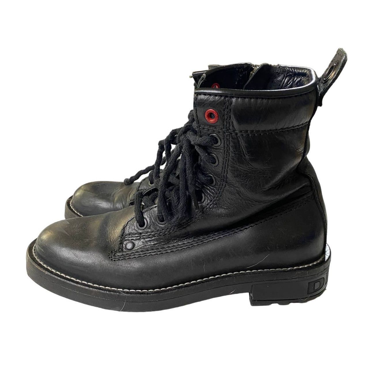 DIESEL Black D-Throuper DBB Z Boots Women's 37 (US 6-6.5)