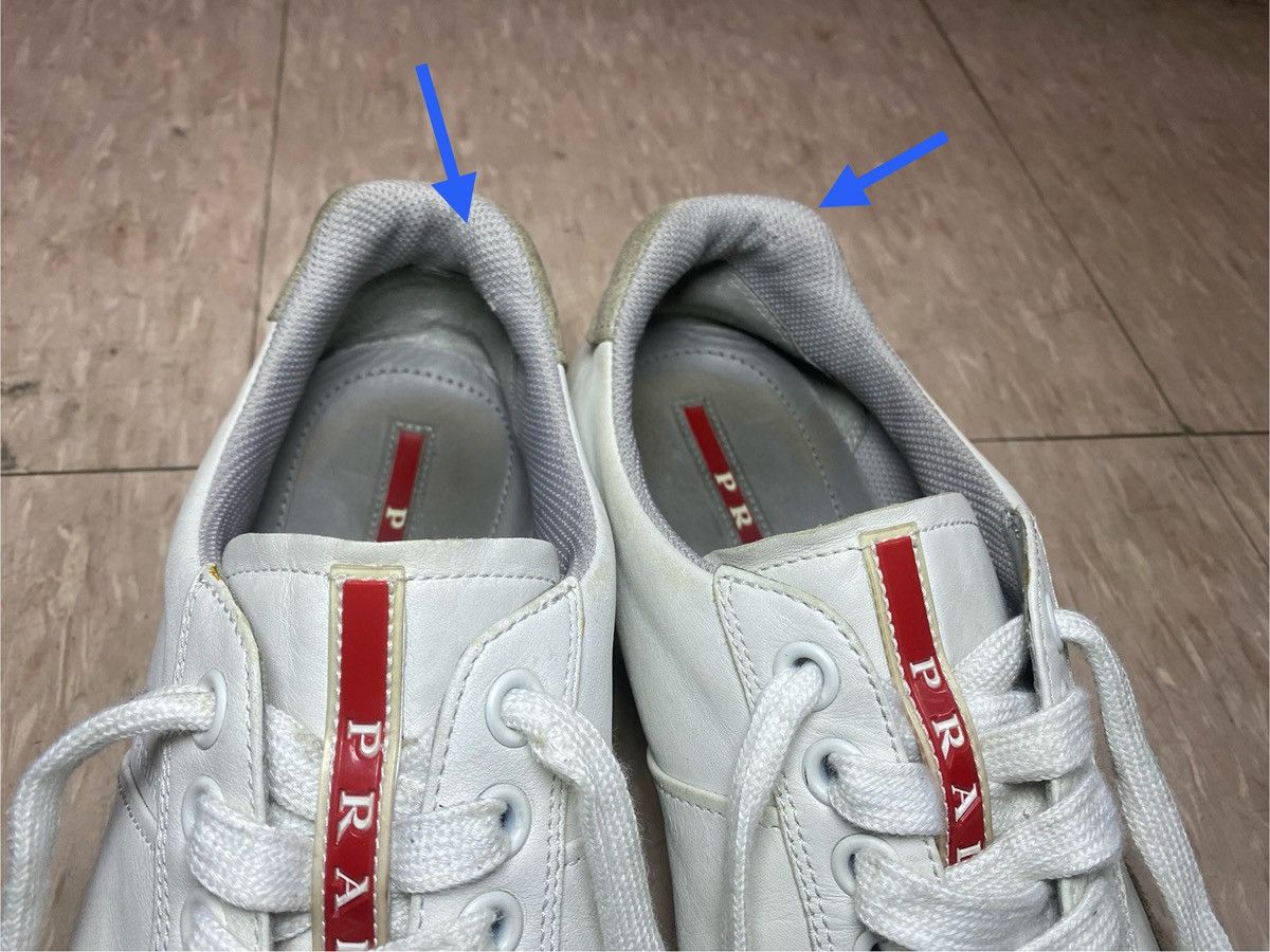 Designer × Prada Luxury prada sneakers shoes 4E3027 white leather Size US 7 / EU 40 - 17 Thumbnail