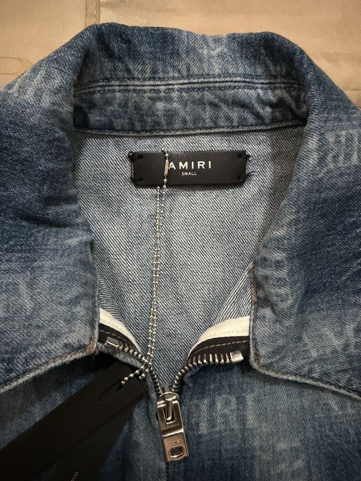 Amiri AMIRI Blue Plaid Workman Denim Jacket size S Size US S / EU 44-46 / 1 - 4 Thumbnail