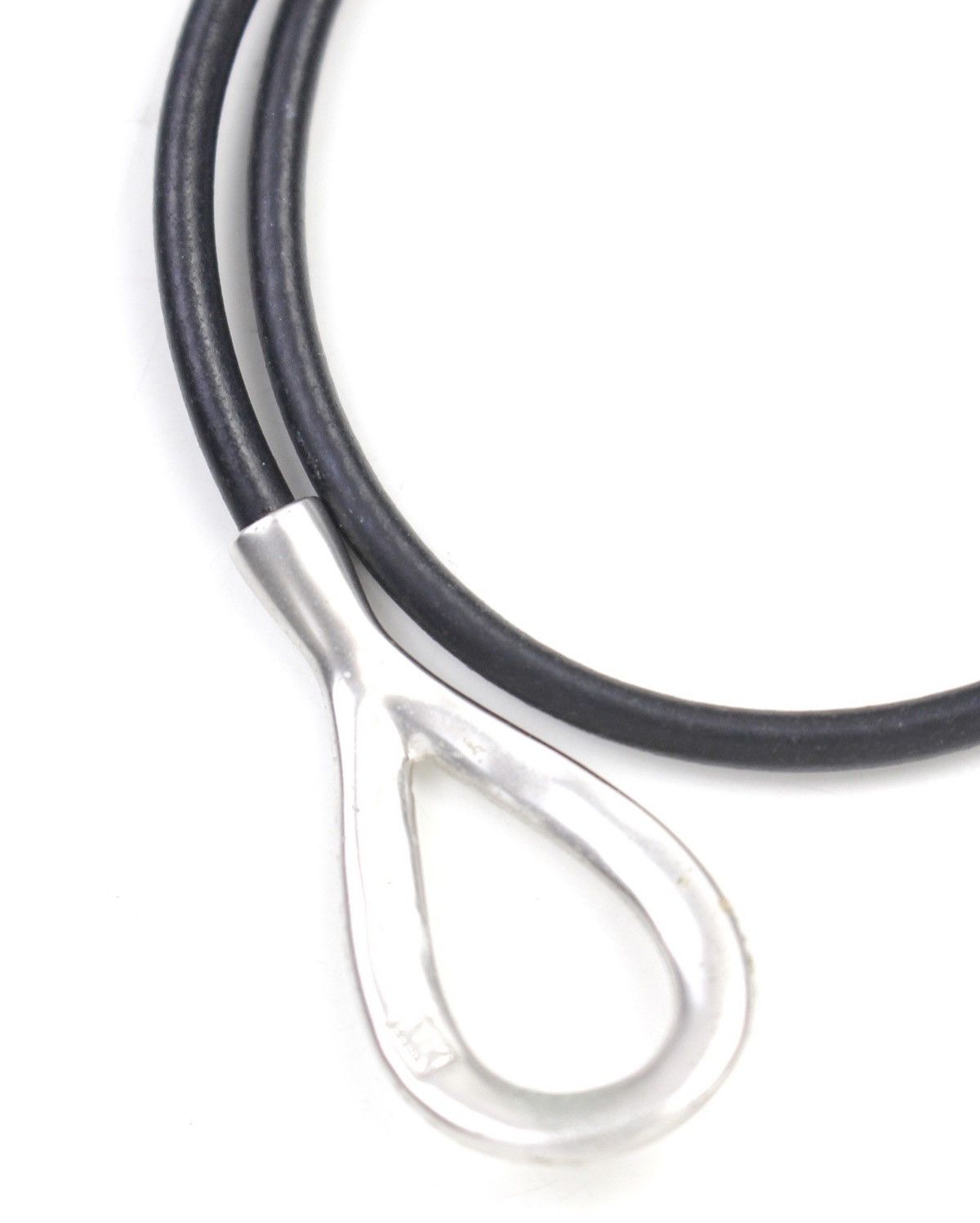 Michel Klein 2000S MICHEL KLEIN MINIMAL LEATHER HOOK BRACELET Size ONE SIZE - 5 Thumbnail