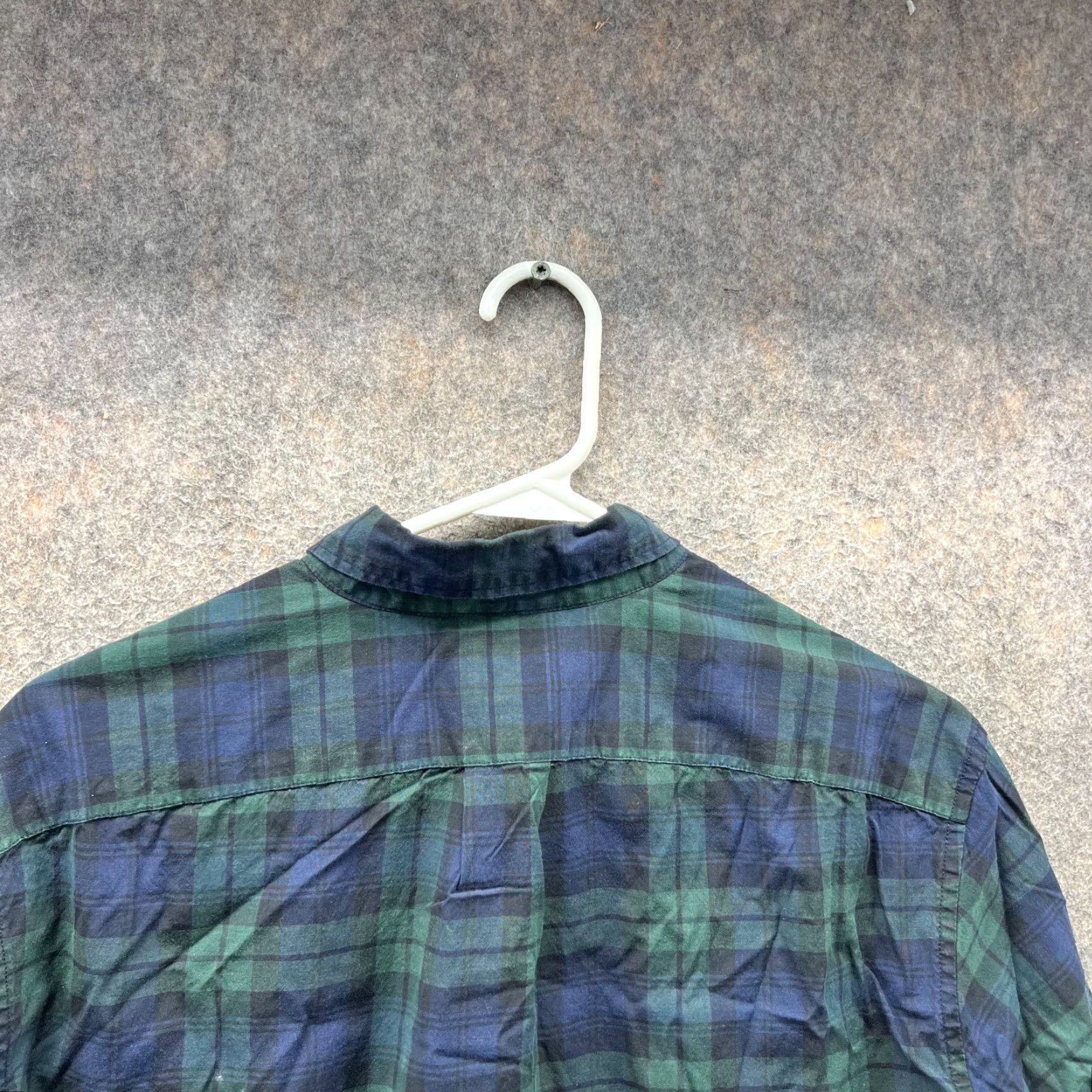J.Crew VINTAGE: No J.CREW Shirt Button-Up Plaid Flannel Green Blue Tart an Classic Collar 40 in Chest Regular Fit M Adult Medium Mens Size US M / EU 48-50 / 2 - 3 Thumbnail