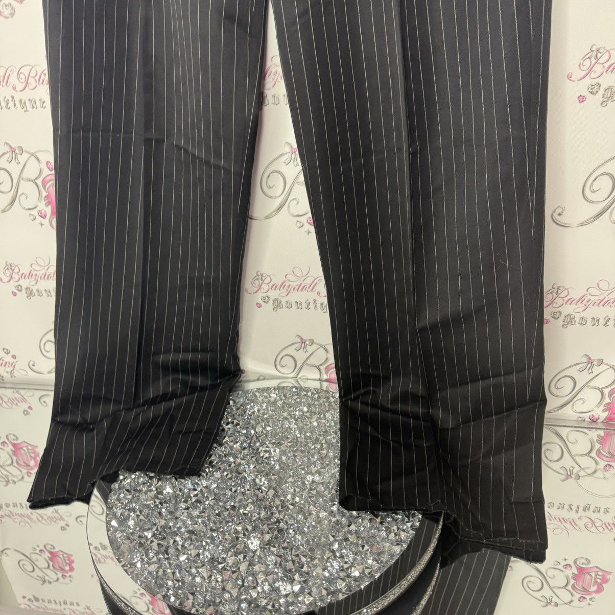 Gucci Gucci pants dress pants pin stripe striped flare wide leg Size 34" / US 12 / IT 48 - 9 Thumbnail