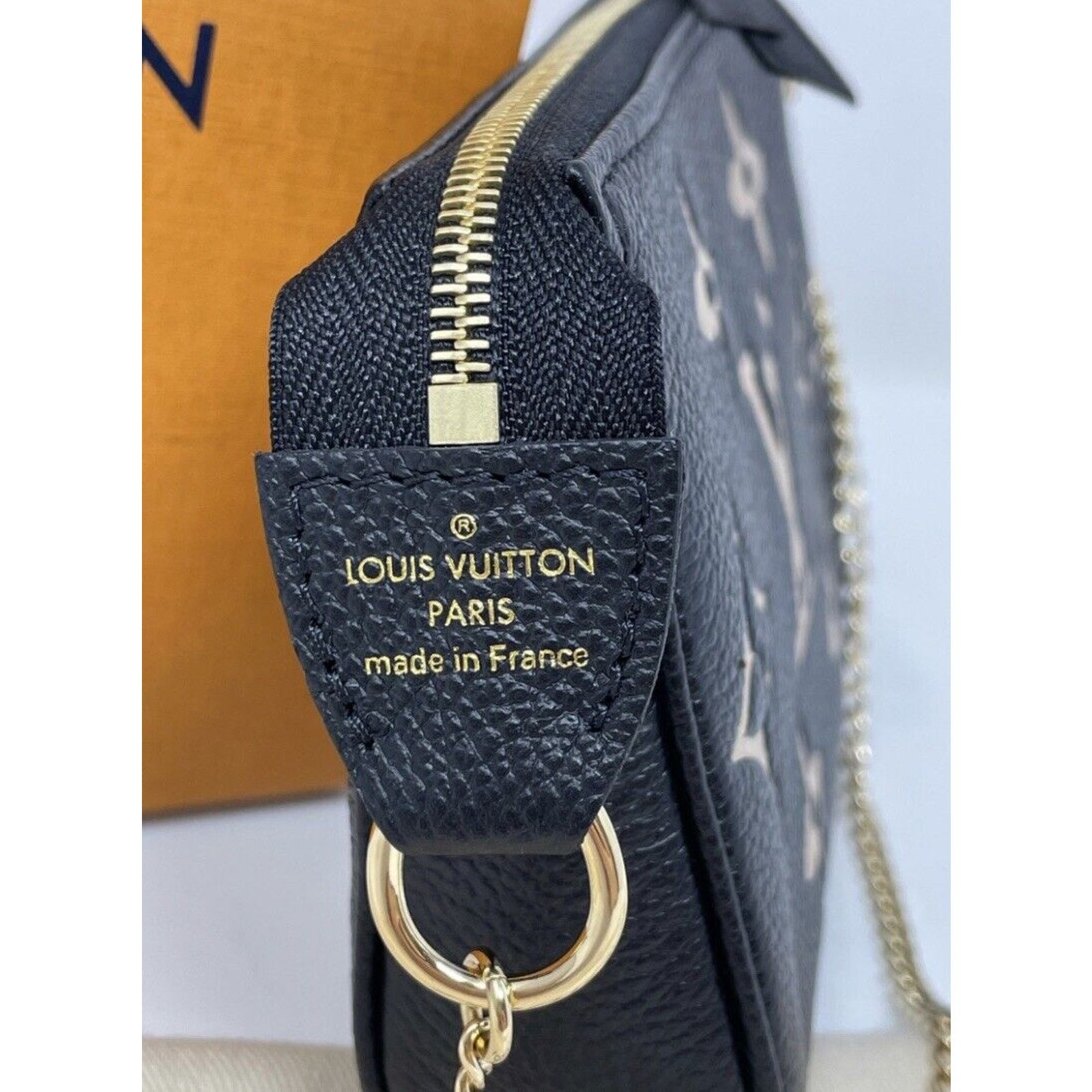 Louis Vuitton Mini Pochette Bicolor Empreinte Accessoires Pouch Black Size ONE SIZE - 10 Thumbnail