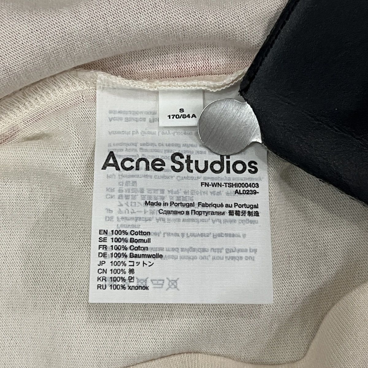 Acne Studios Acne Studios FW21 Grant Levy-Lucero Renewable Energy Tee Size US S / EU 44-46 / 1 - 12 Thumbnail