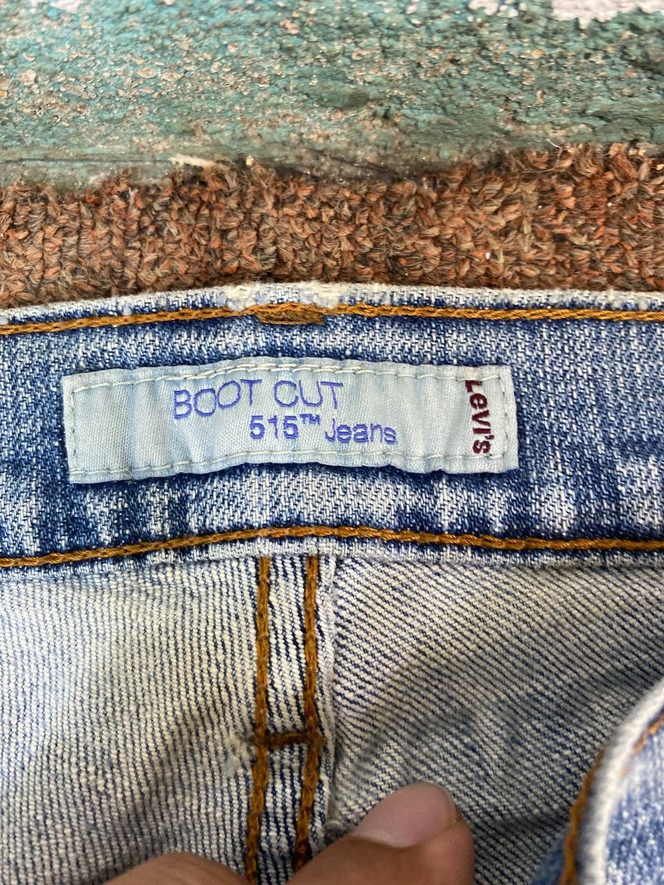 Levi's vintage levis 515 bootcut flare denim nice design Size US 37 - 14 Thumbnail