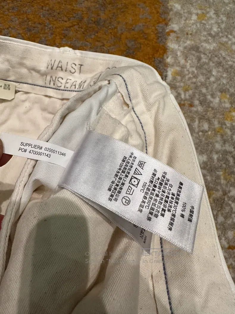 RRL Ralph Lauren RRL Ralph Lauren Old white casual pants, officer pants Size US 30 / EU 46 - 6 Thumbnail