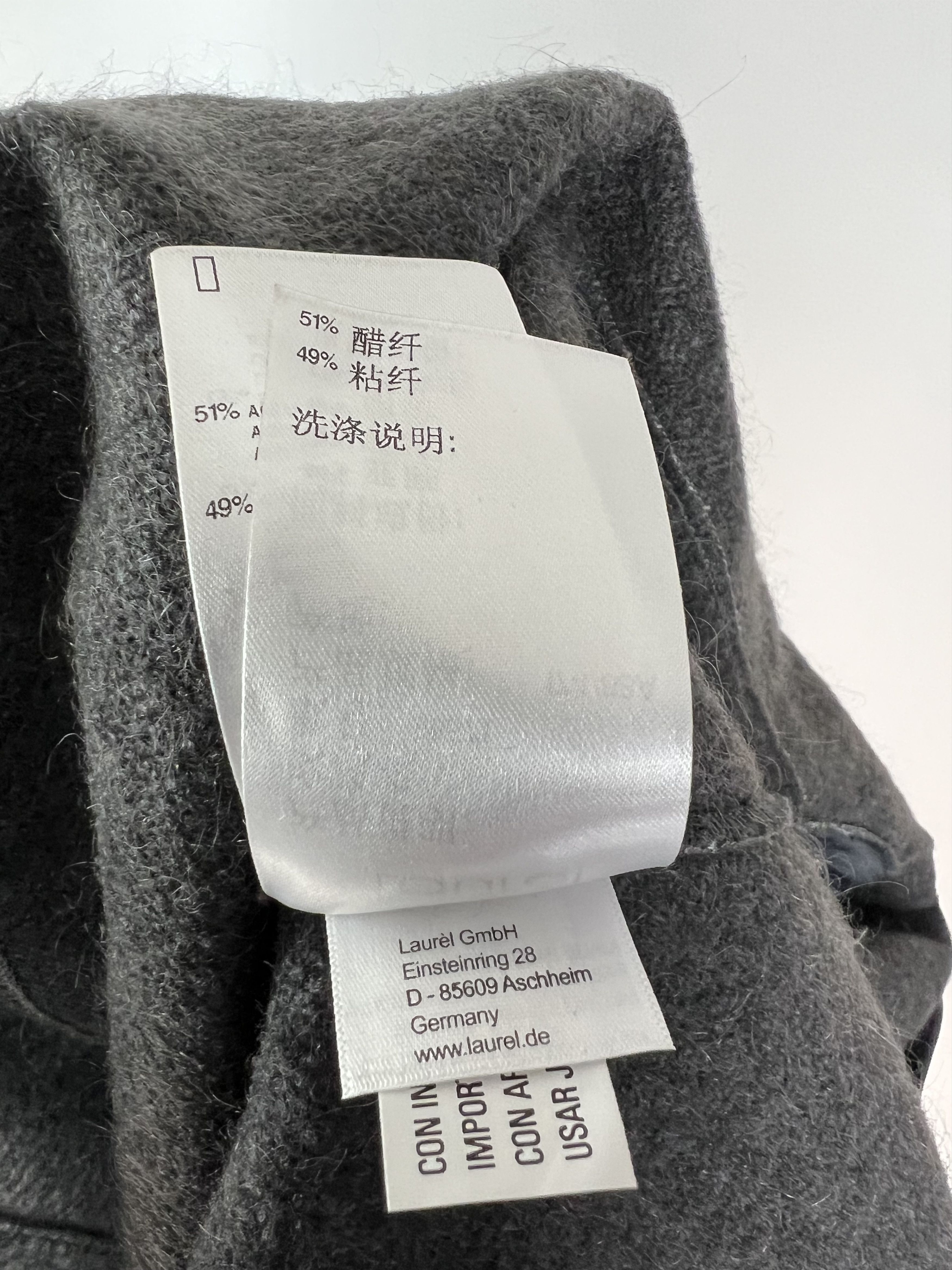 Designer Laurel Linen Virgin Wool Coat Sequins Rhinestone US6 GB10 Size M / US 6-8 / IT 42-44 - 15 Thumbnail