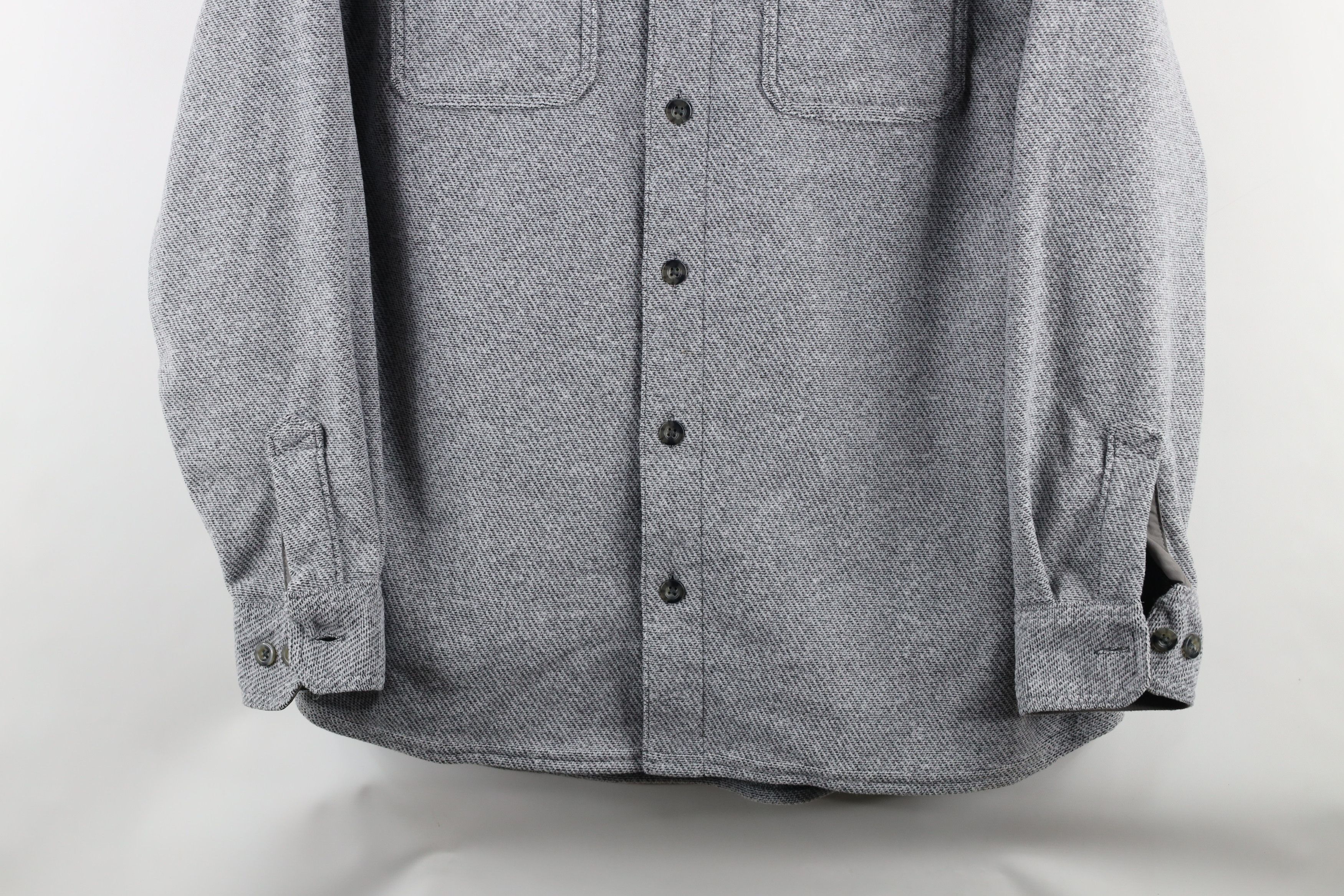 Cabelas × Vintage Vintage Cabelas Fleece Button Shirt Jacket Jac Shirt Gray Size US L / EU 52-54 / 3 - 3 Thumbnail
