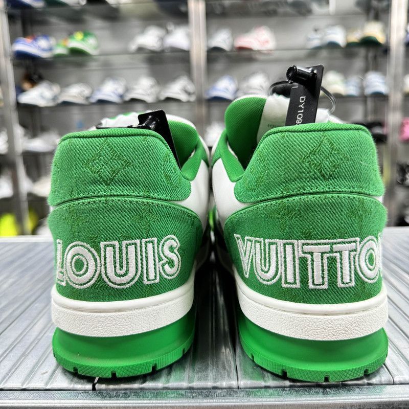 Louis Vuitton Louis Vuitton Stylish Green and White Trainer Sneakers -250 Size US 8 / EU 41 - 3 Thumbnail