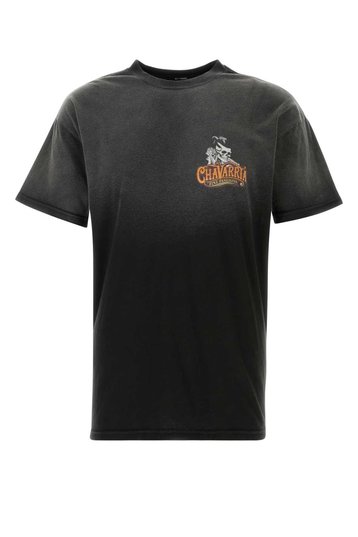 Willy Chavarria Slate Cotton T-Shirt Size US S / EU 44-46 / 1 - 1 Thumbnail