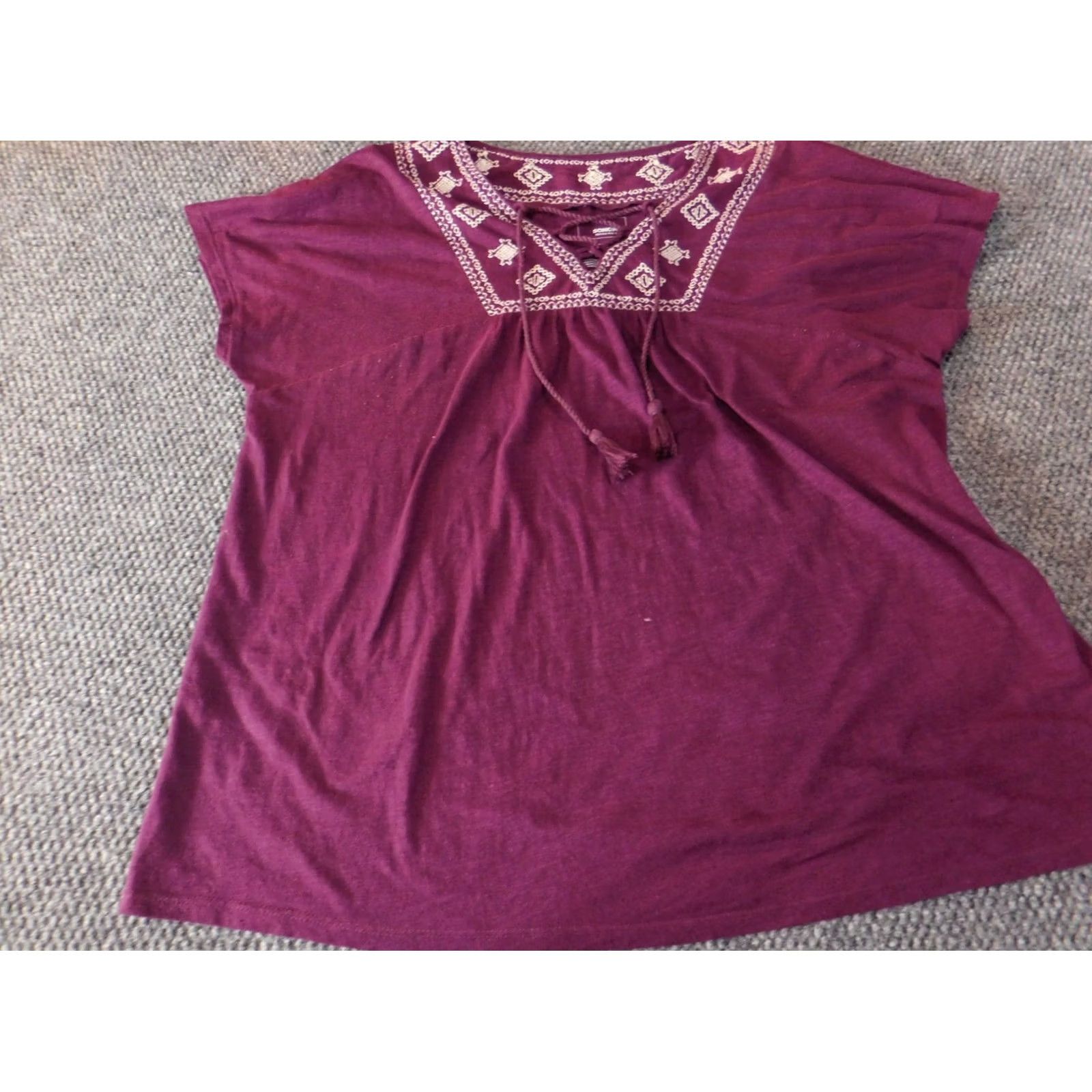 Vintage Sonoma Womens purple Extra Large stretch Designer pullover blouse Top Size XL / US 12-14 / IT 48-50 - 4 Thumbnail
