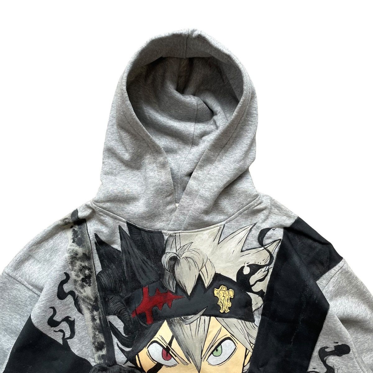 Anime BLACK CLOVER ASTA CUSTOM HAND PAINTED HOODIE Size US XL / EU 56 / 4 - 4 Thumbnail