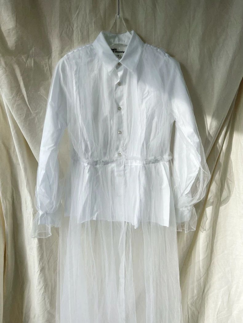 Comme des Garcons Comme des Garcons Pinched shirt stitching yarn top dress w Size XS / US 0-2 / IT 36-38 - 3 Thumbnail