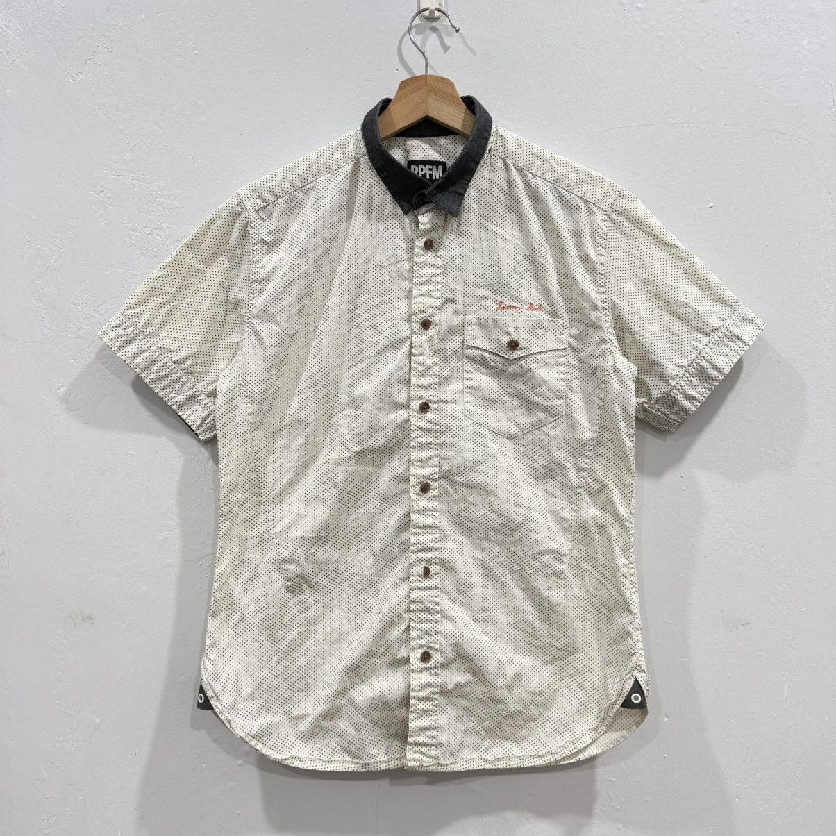 Japanese Brand × PPFM × Vintage Ppfm Polka Dot Shirt Size US M / EU 48-50 / 2 - 1 Thumbnail