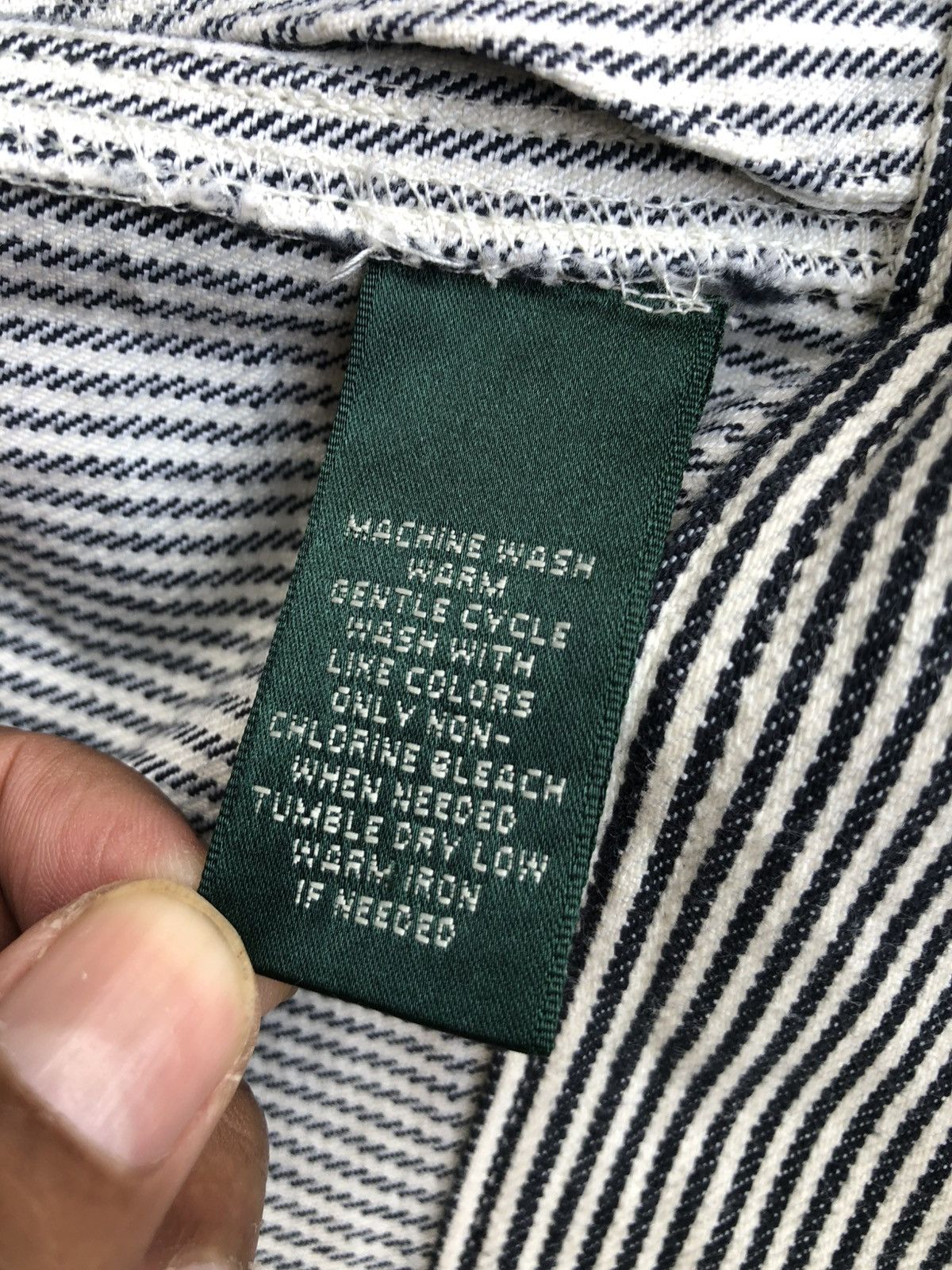 Lauren Ralph Lauren LRL Ralph Lauren Hickory Stripe Denim Jacket Size US S / EU 44-46 / 1 - 22 Thumbnail