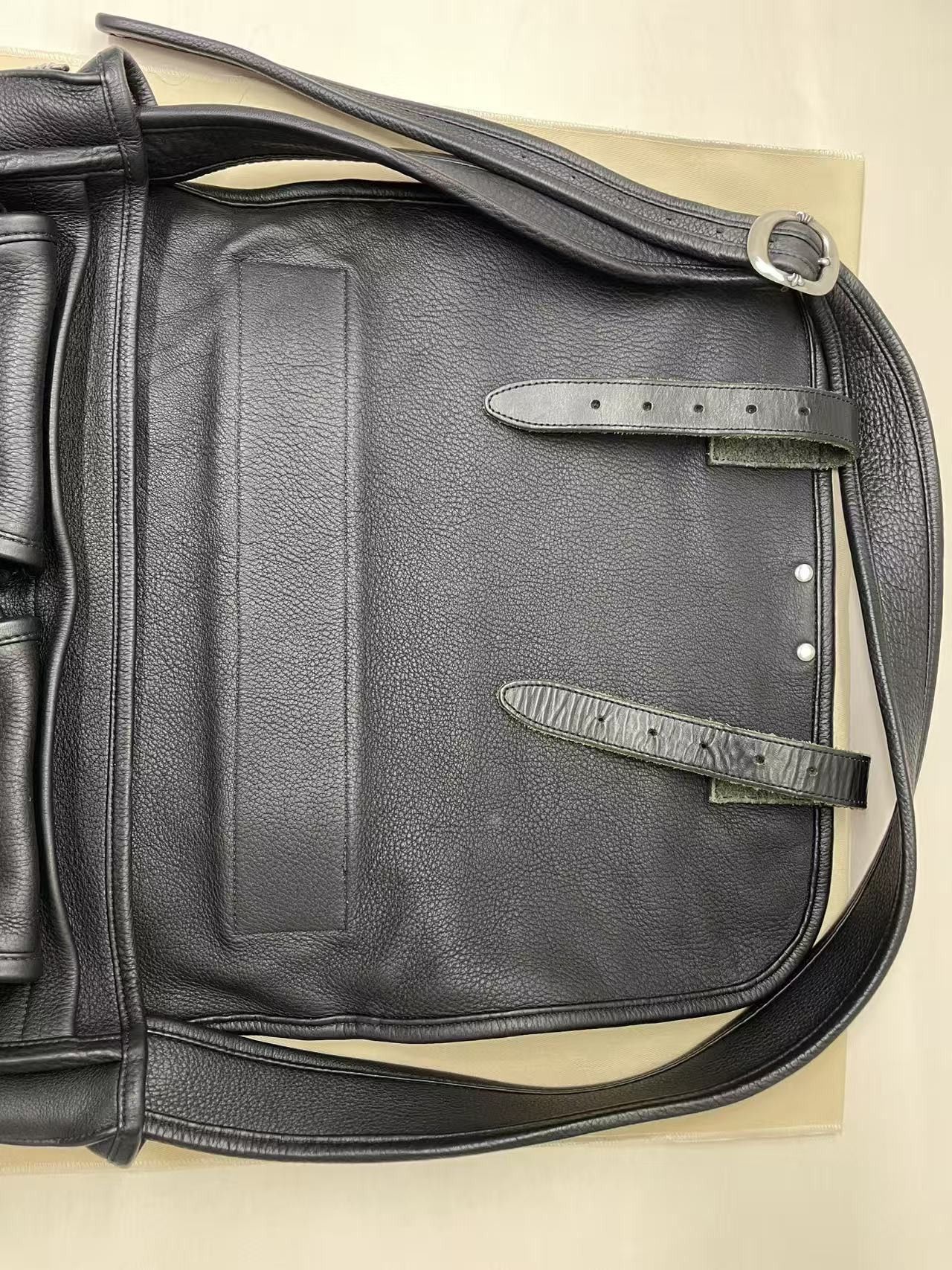 Chrome Hearts Chrome Hearts Black Leather Messenger Crossbody Bag Size ONE SIZE - 10 Thumbnail