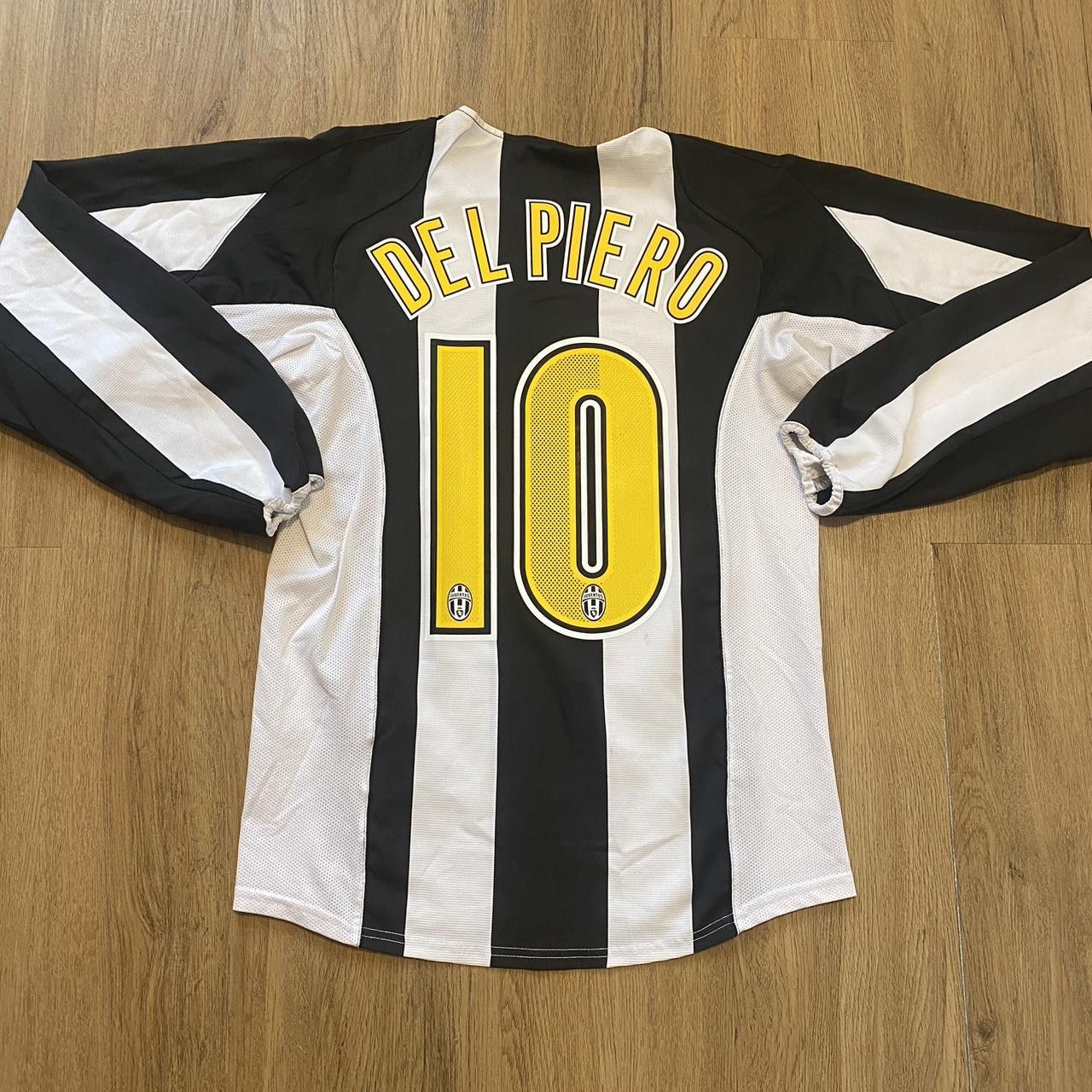 Nike 2005 JUVENTUS FOOTBALL JERSEY #10 outlets DEL PIERO Flaw Long Sleeve sz XL