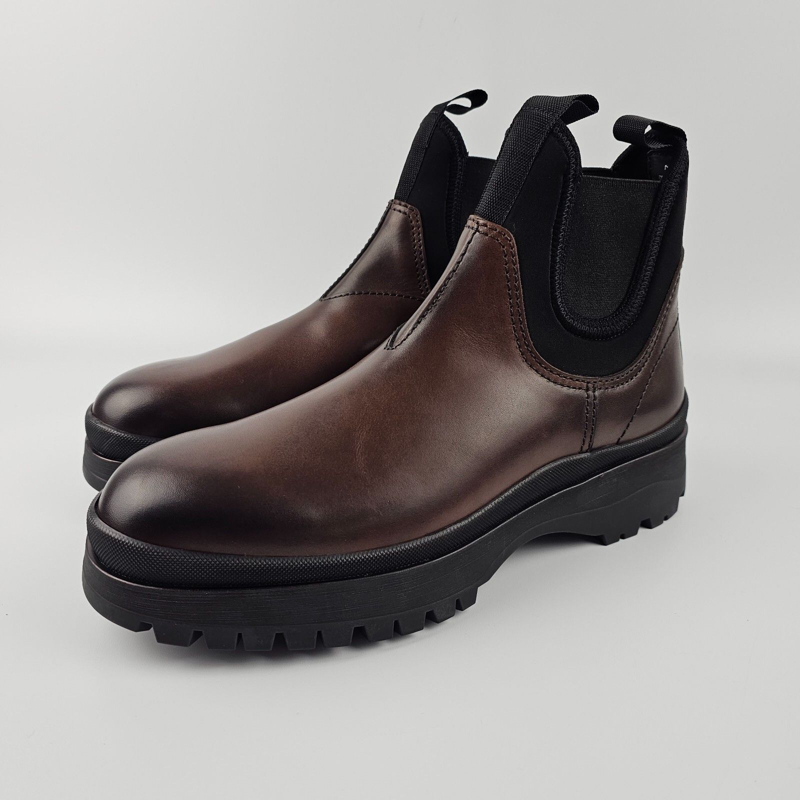 Prada Brixxen Leather and Neoprene Chelsea Boots | Grailed