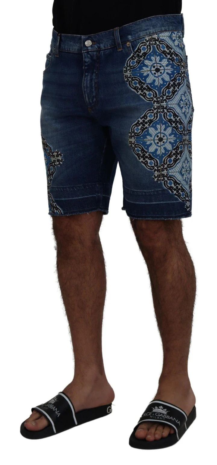 Dolce & Gabbana o1y0125 Denim Short in Blue Size US 30 / EU 46 - 4 Thumbnail