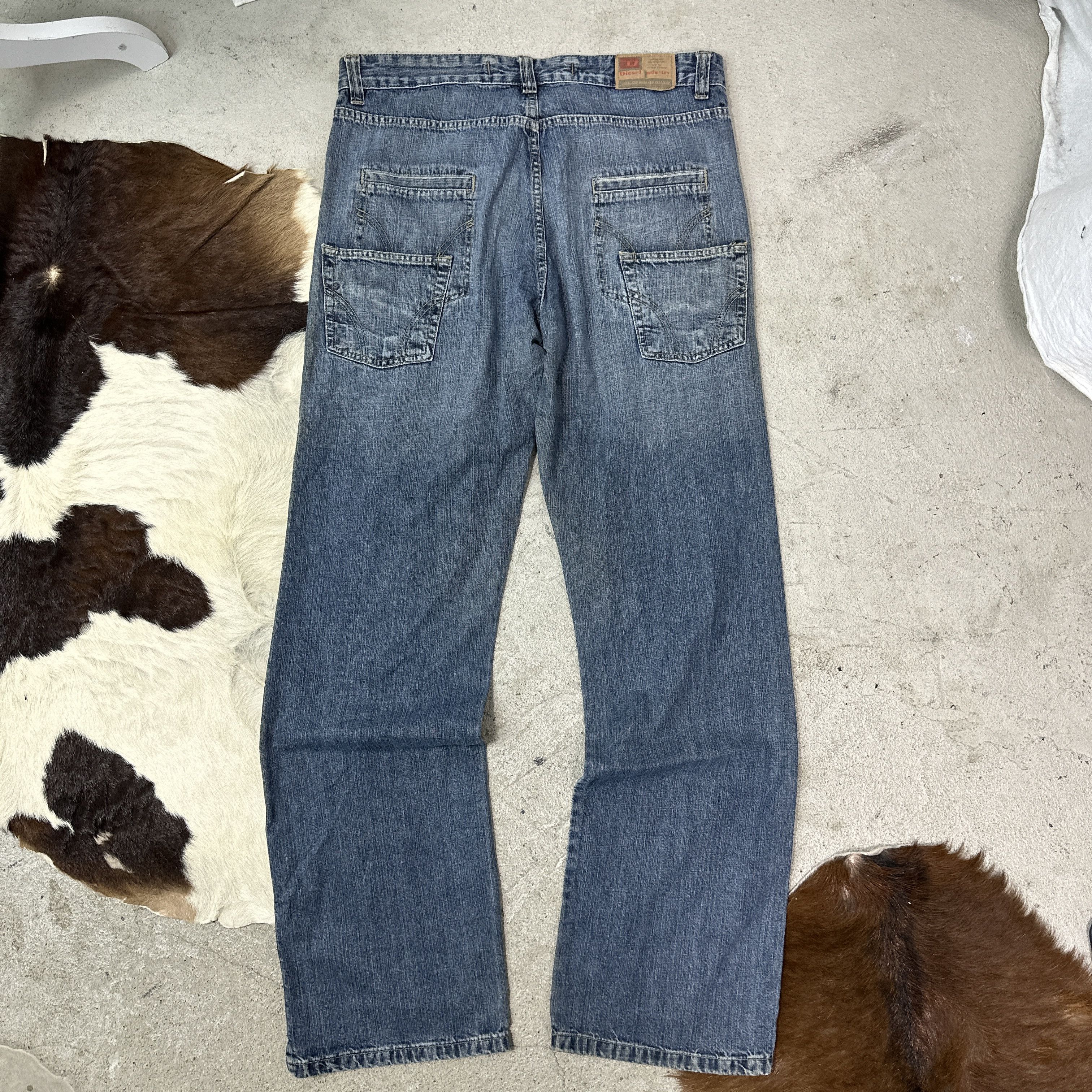 Diesel Vintage Denim Streetwear Diesel Wide Leg Jeans 00s Size 24" / US 00 / IT 34 - 8 Thumbnail