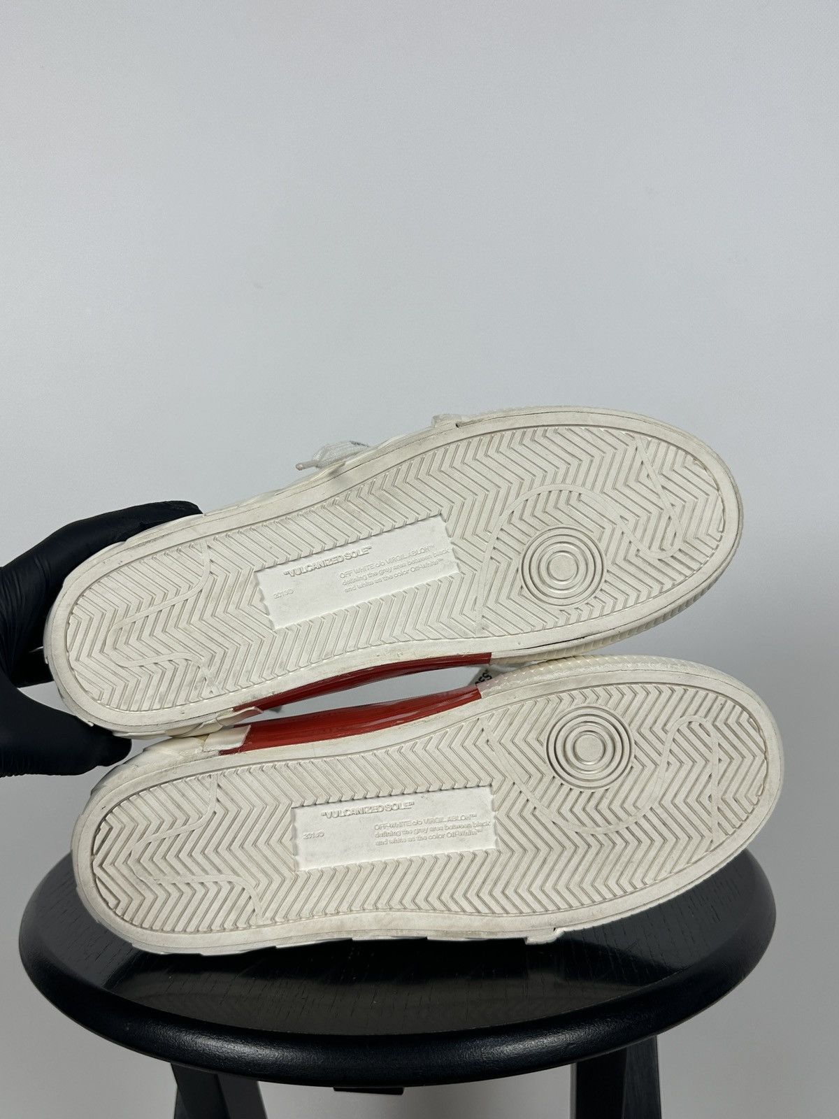 Off-White Off-White Vulcanized Virgil Abloh Low Top Sneakers Size US 9 / EU 42 - 22 Thumbnail