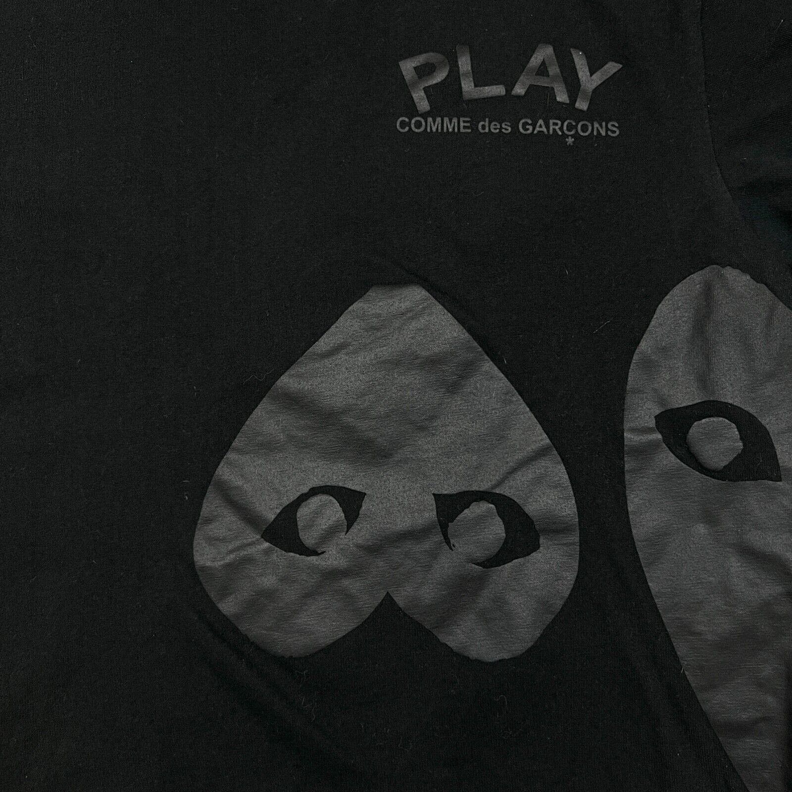 Comme des Garcons Comme Des Garcon Play T Shirt Black CDG Black Play Heart Tee Size US XL / EU 56 / 4 - 2 Thumbnail