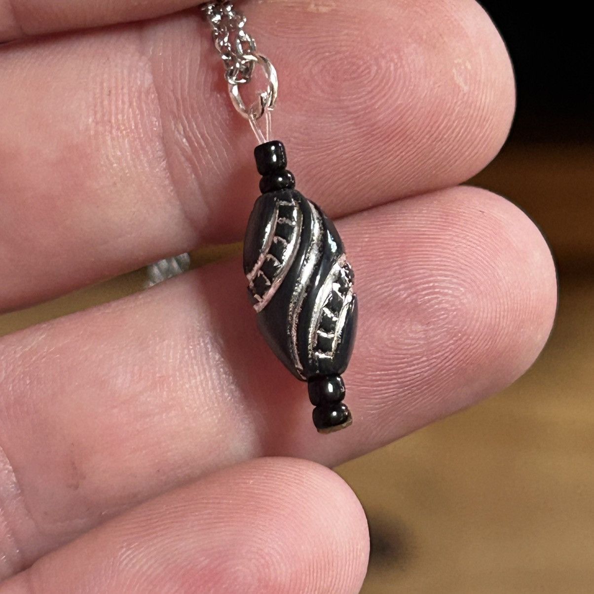 Handmade Handcrafted salvaged vintage ornament necklace Size ONE SIZE - 2 Thumbnail
