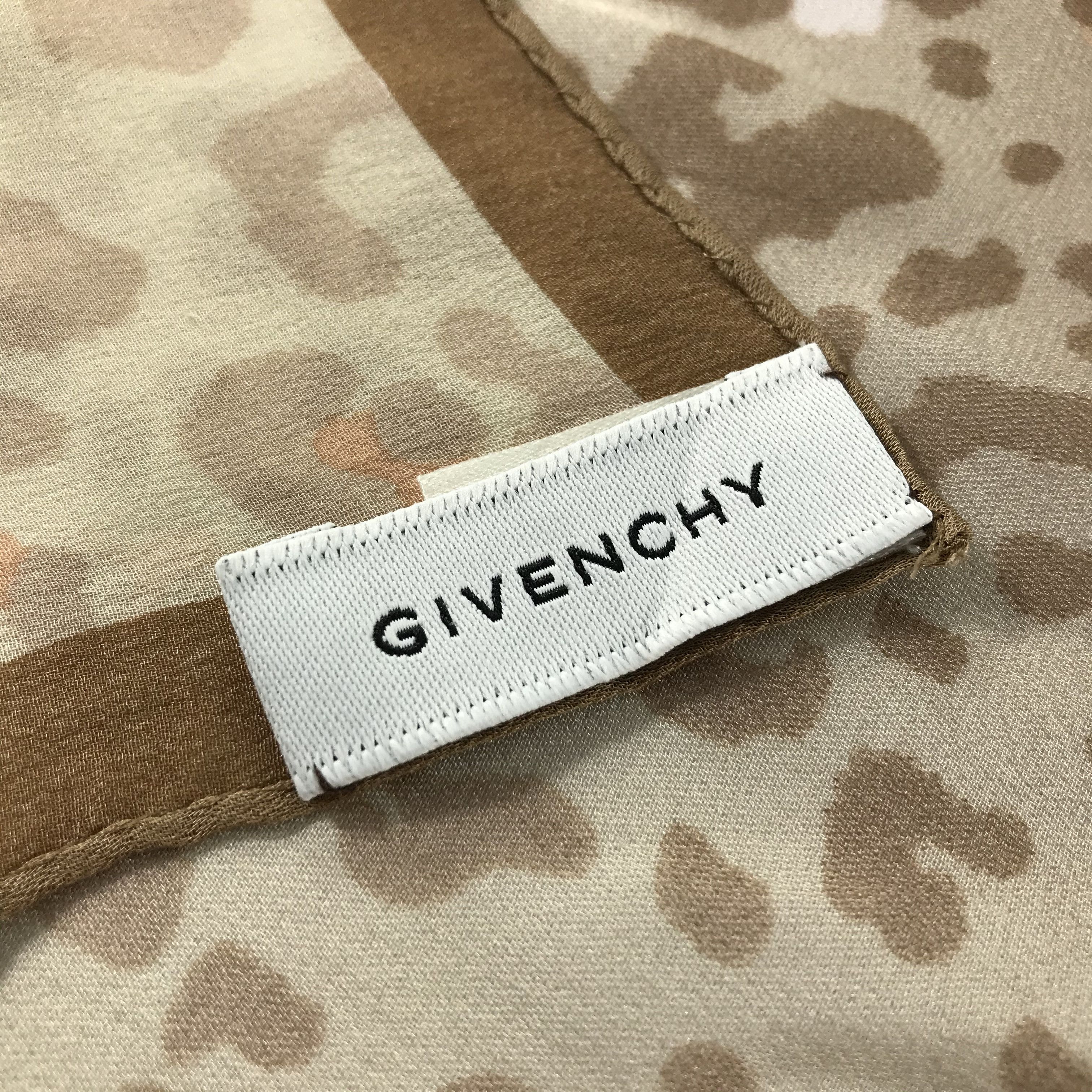 Vintage Vintage Givenchy Silk Scarf Size ONE SIZE - 5 Thumbnail