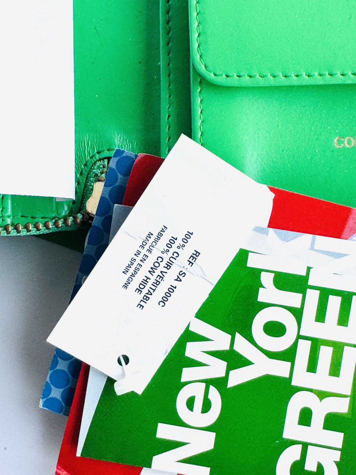 Comme des Garcons Comme Des Garcons wallet New York green large datebook case Size ONE SIZE - 5 Thumbnail