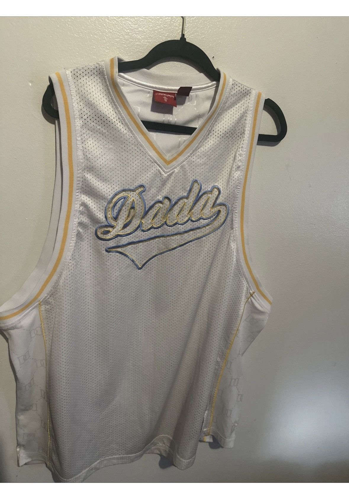 Vintage Men’s Y2K Dada Supreme Basketball Jersey White Very Rare Size US XXL / EU 58 / 5 - 1 Thumbnail