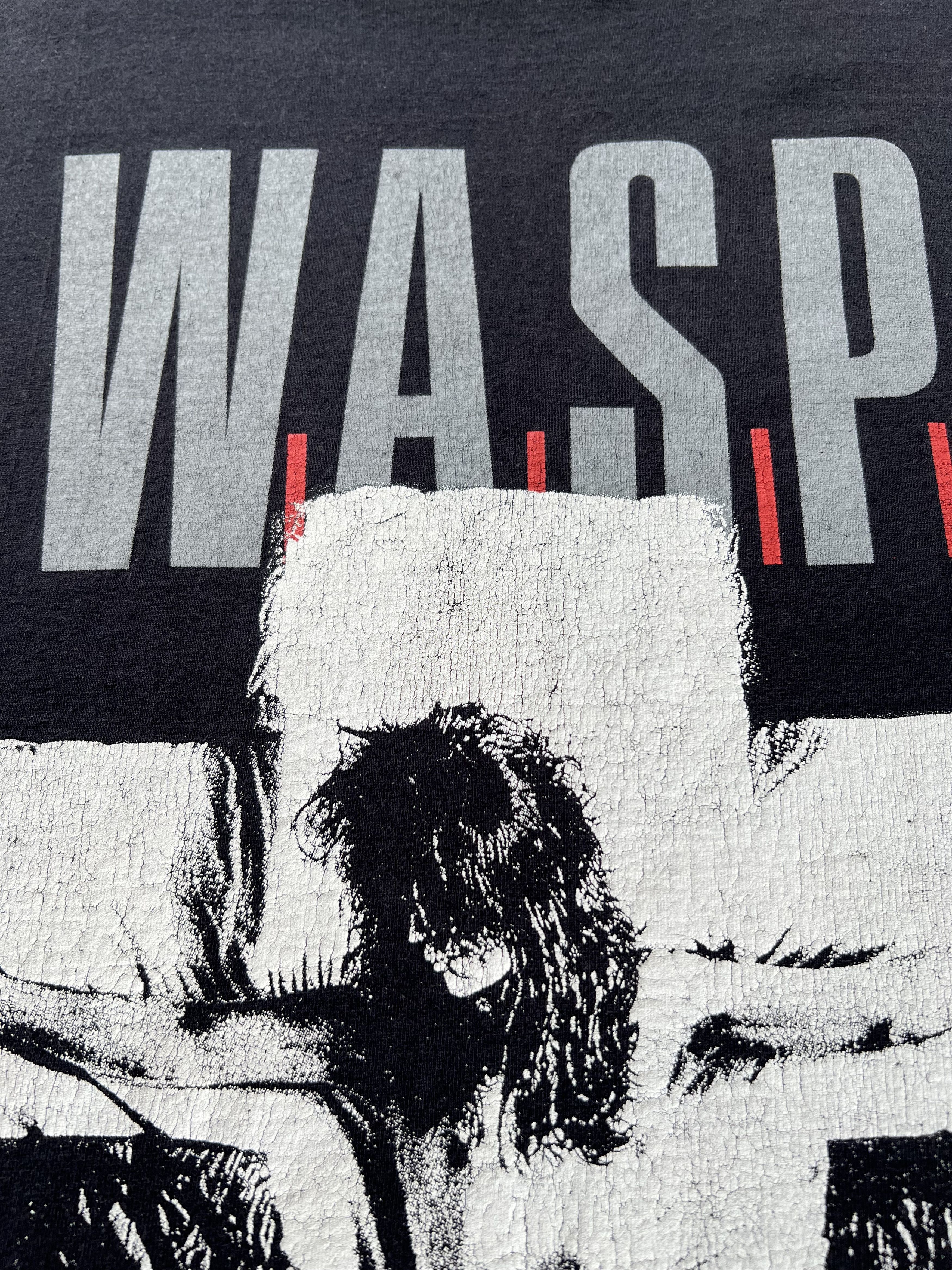 Band Tees Vintage 2000s W.A.S.P. WASP Jesus Heavy Metal Band T-shirt Size US M / EU 48-50 / 2 - 5 Thumbnail