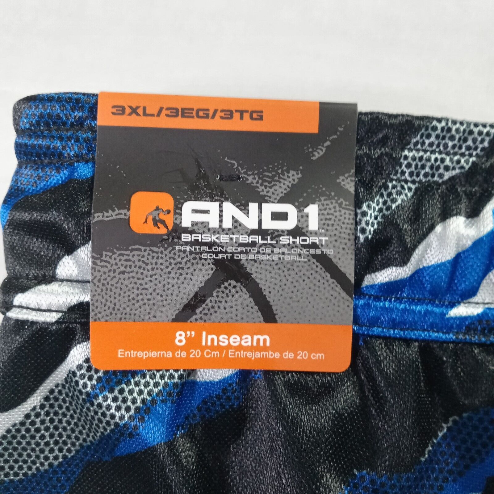 Other 2 AND1 Offense Gym Shorts Mens 3XL Blue Black Gray 8" Inseam Size US 44 / EU 60 - 7 Thumbnail
