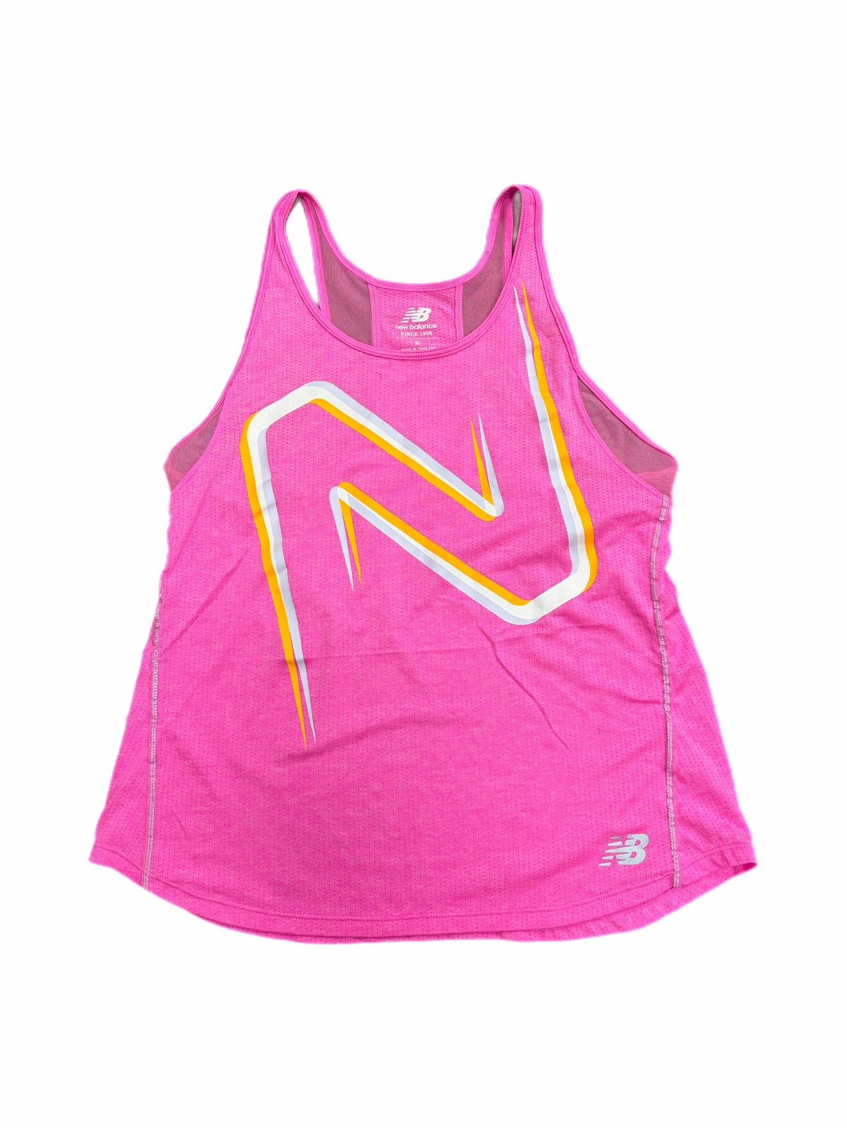 New Balance New Balance Tank Top Womens Small Pink Running Racerback Size S / US 4 / IT 40 - 1 Thumbnail