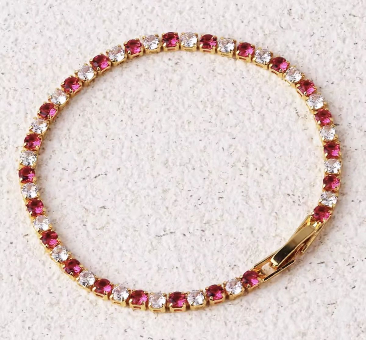 Japanese Brand 3mm Zirconia Tennis Bracelet Size ONE SIZE - 1 Thumbnail