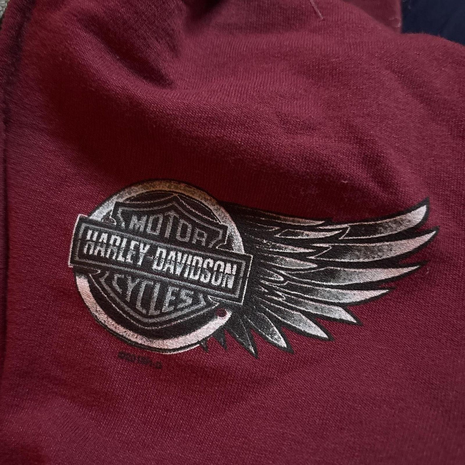 Harley Davidson Vintage harley davidson full zip up wings design hoodie Size S / US 4 / IT 40 - 3 Thumbnail