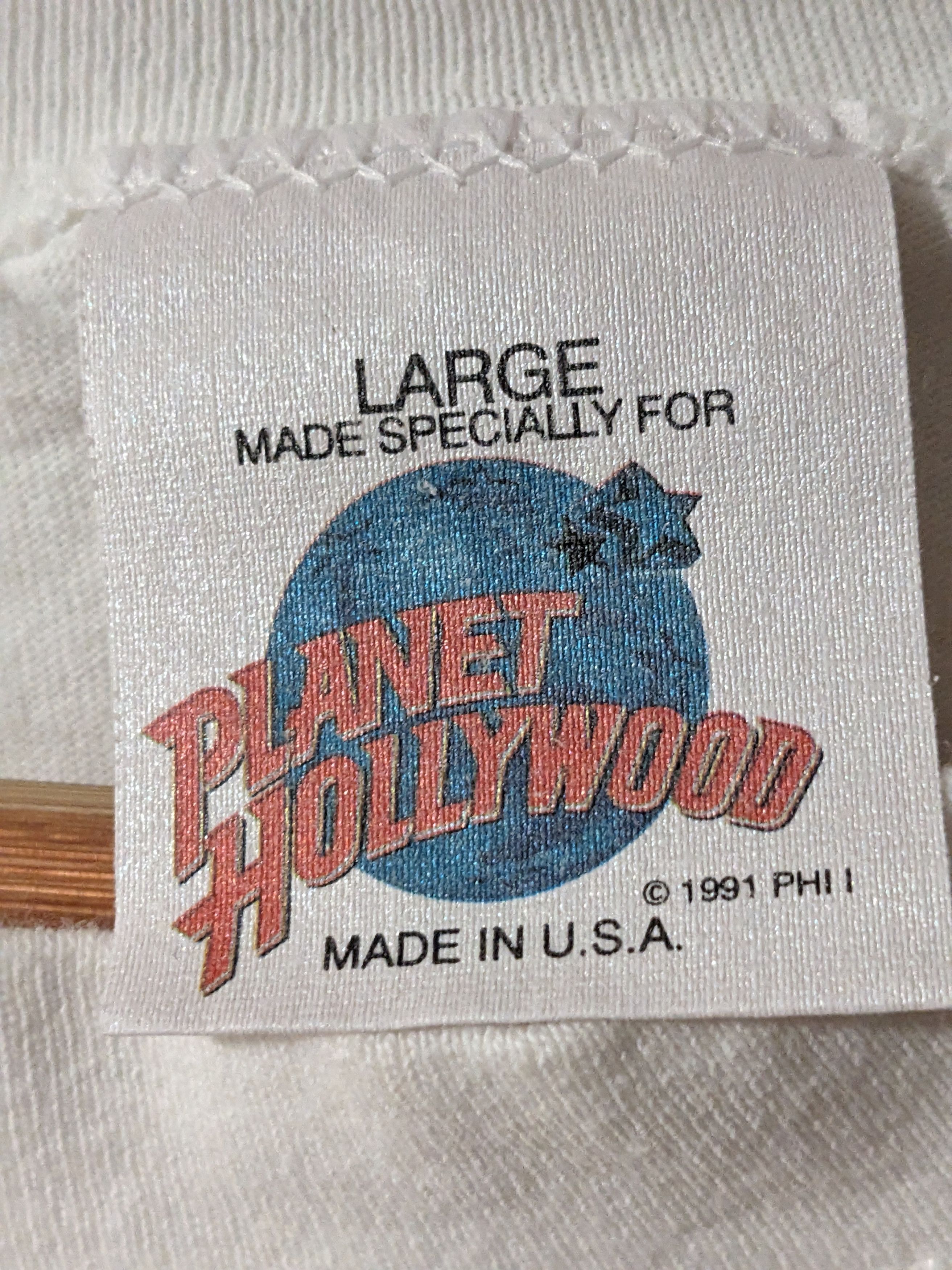Planet Hollywood × Vintage Vintage 90s Planet Hollywood San Antonio Logo Large T-Shirt Size US L / EU 52-54 / 3 - 3 Thumbnail