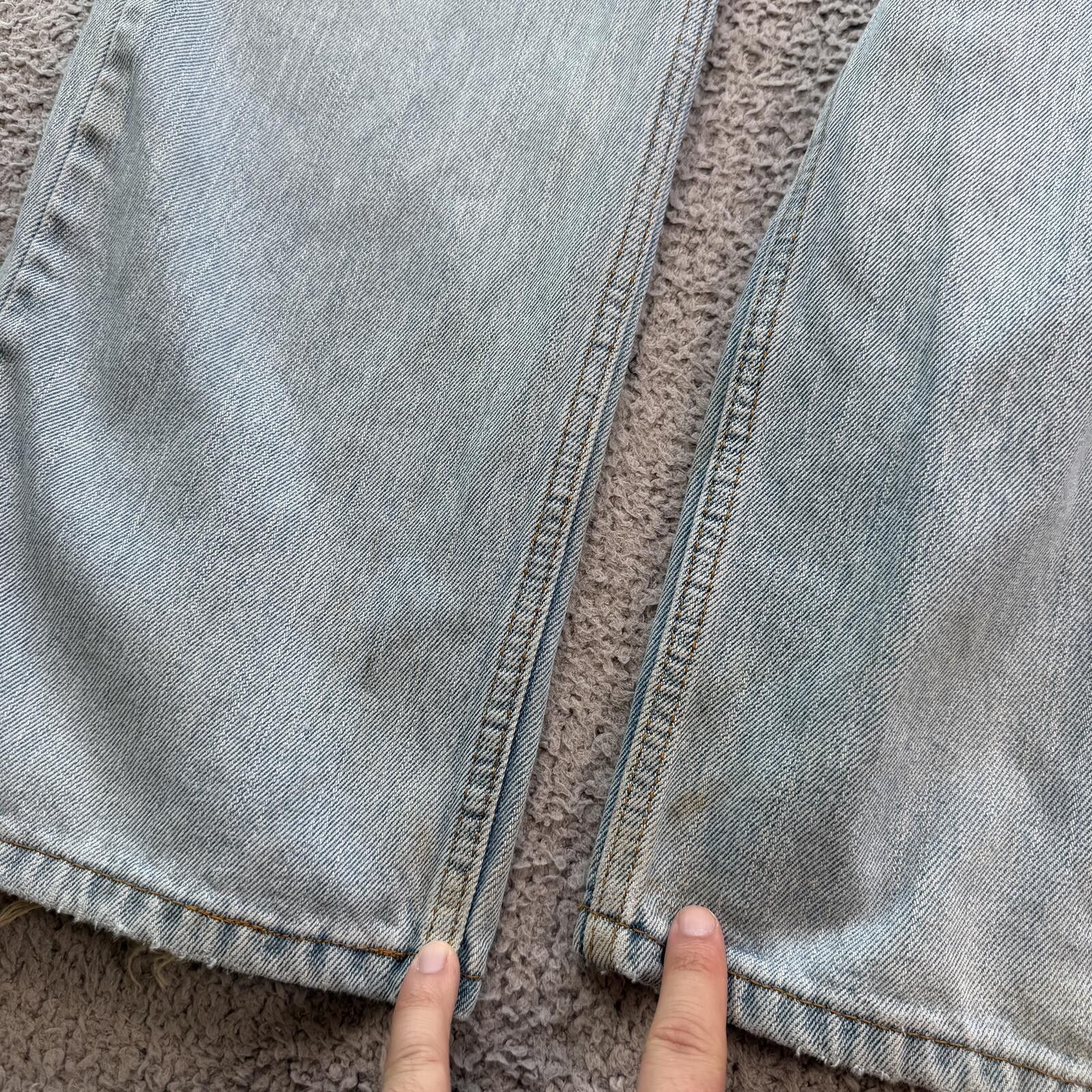 Levi's Levi’s 505 Straight Fit Light Wash Denim Jeans Men’s 36x30 Size US 36 / EU 52 - 8 Thumbnail
