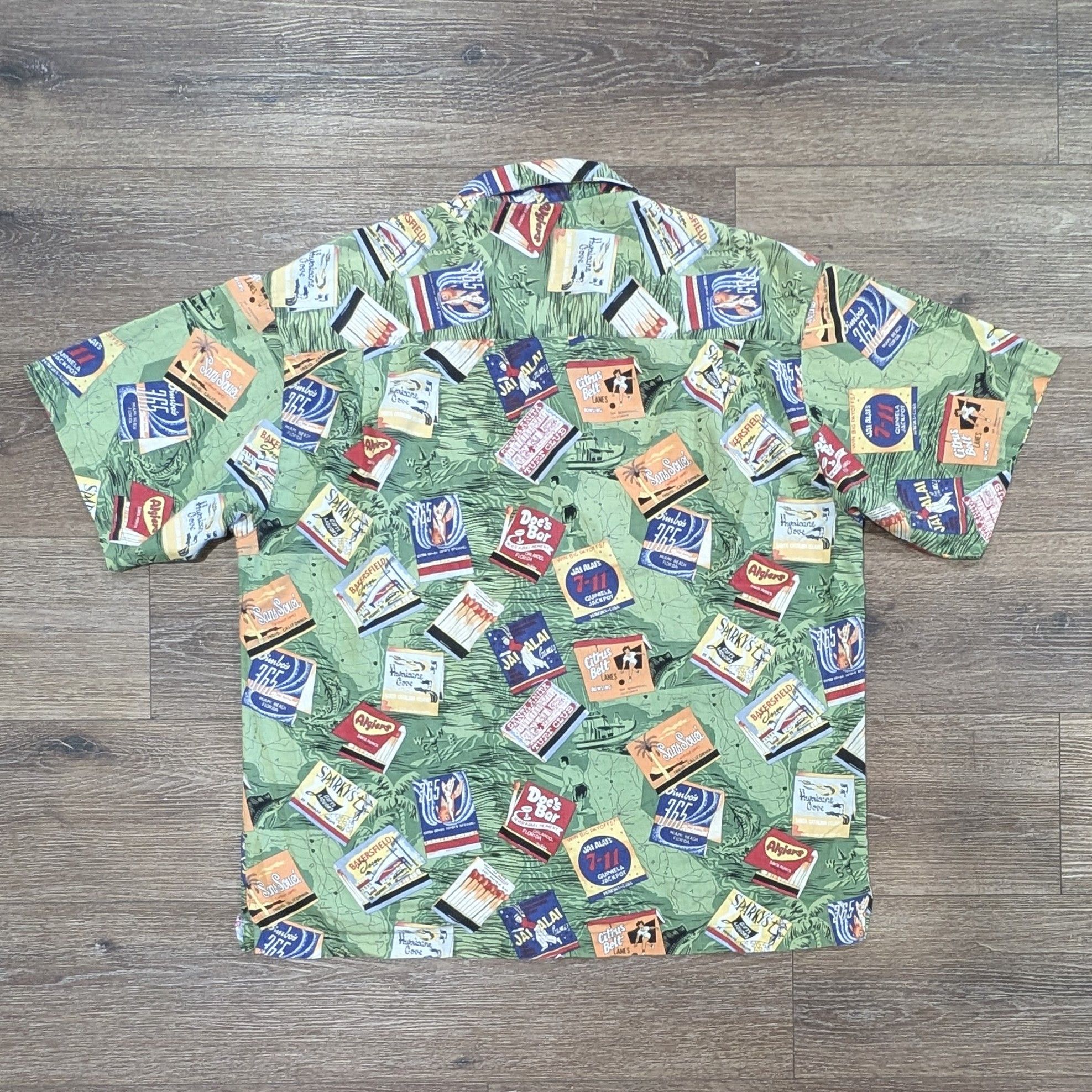 Quiksilver Vintage Quiksilver matchbooks Hawaiian shirt - SIZE L Size US L / EU 52-54 / 3 - 5 Thumbnail