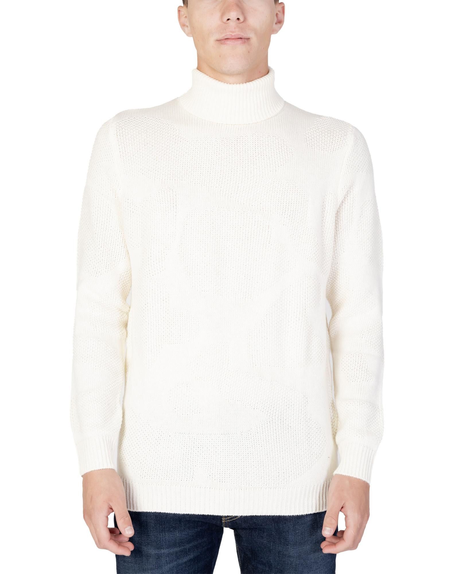 image of Antony Morato Knit Turtleneck Sweater in White, Men's (Size Small)