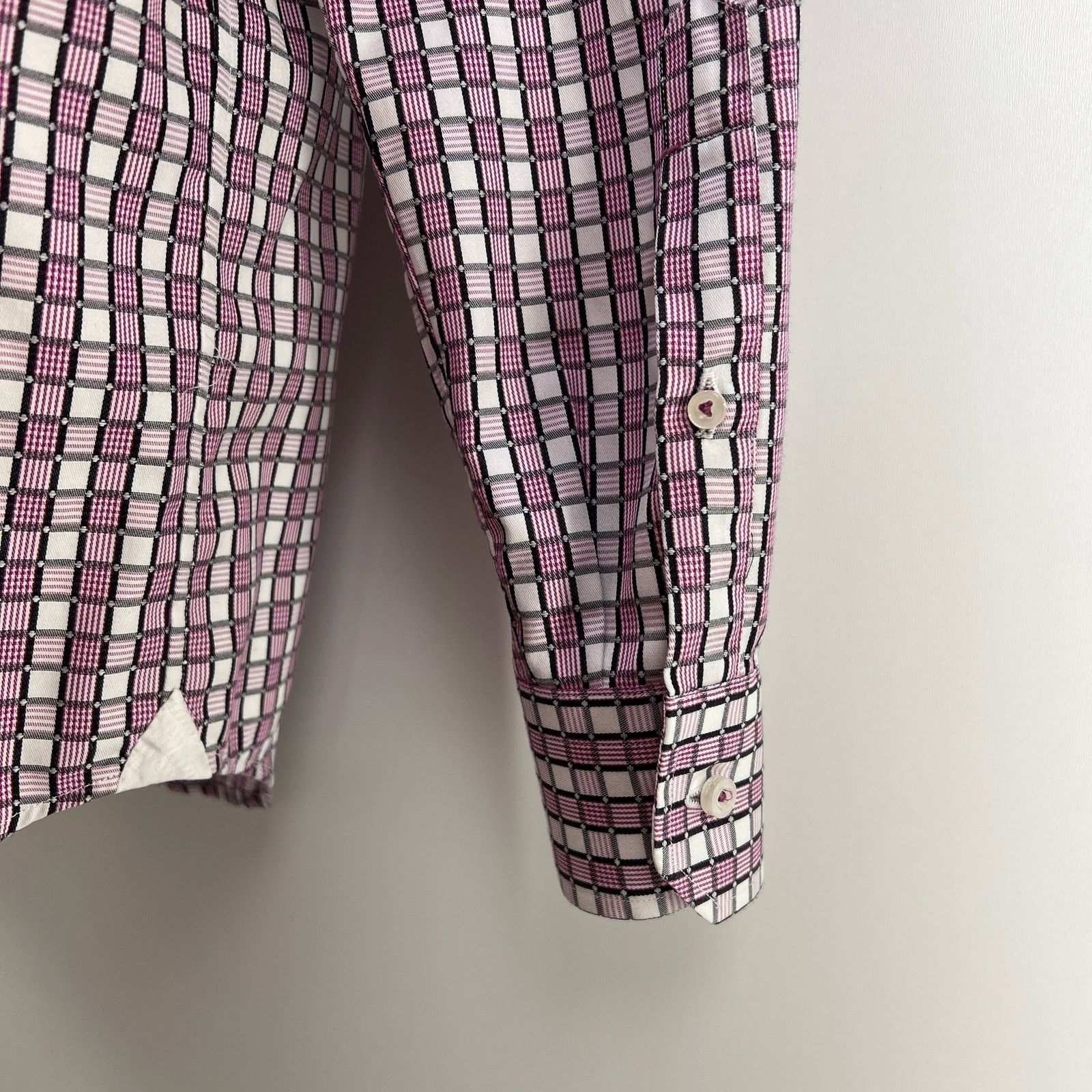 Vintage Robert Graham Button Down Shirt Check Grid Print Size US M / EU 48-50 / 2 - 10 Thumbnail