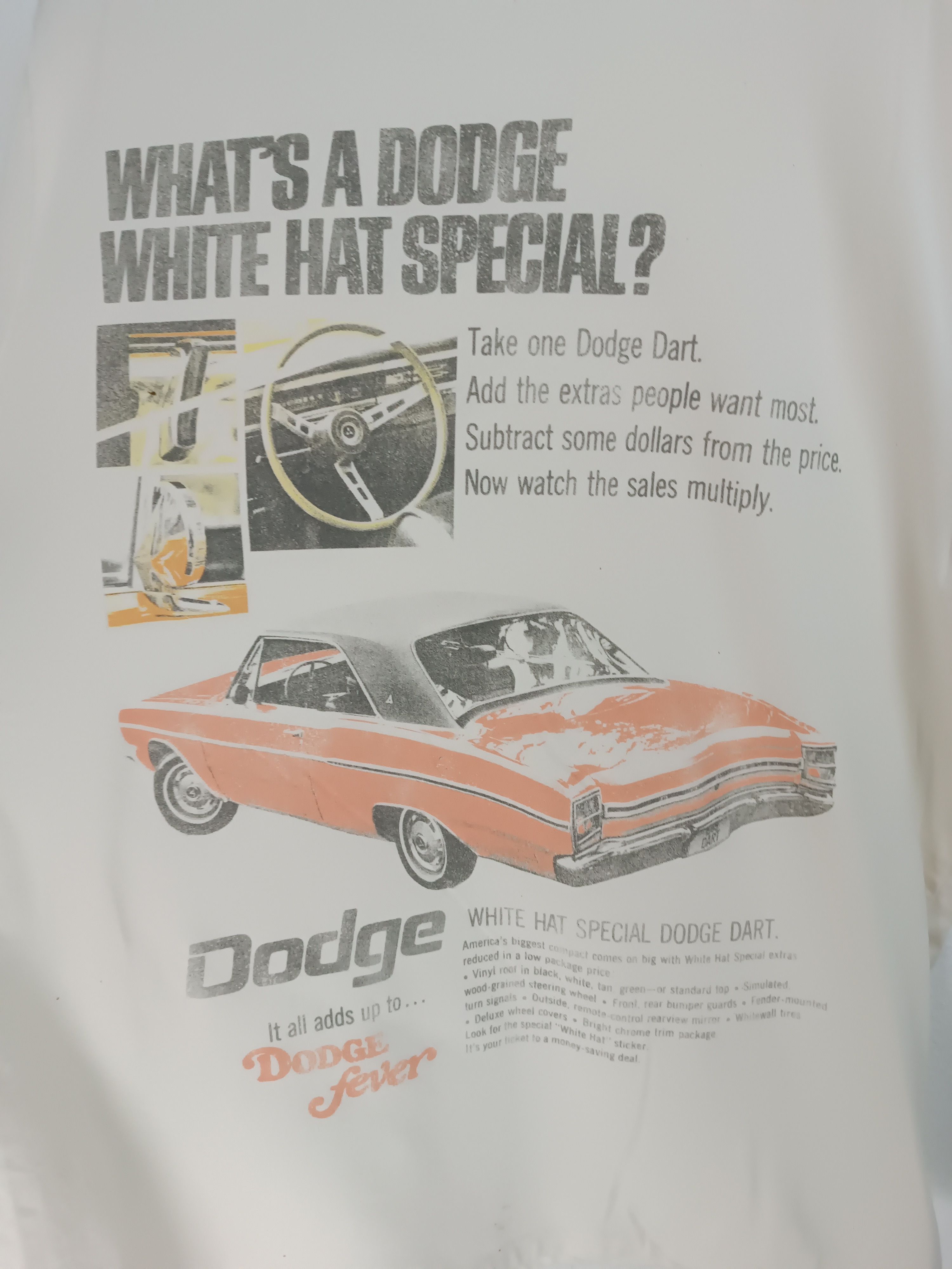 Vintage VINTAGE DODGE WHITE HAT 80'S CAR AUTO mustang jaguar hellcat Size US L / EU 52-54 / 3 - 10 Thumbnail